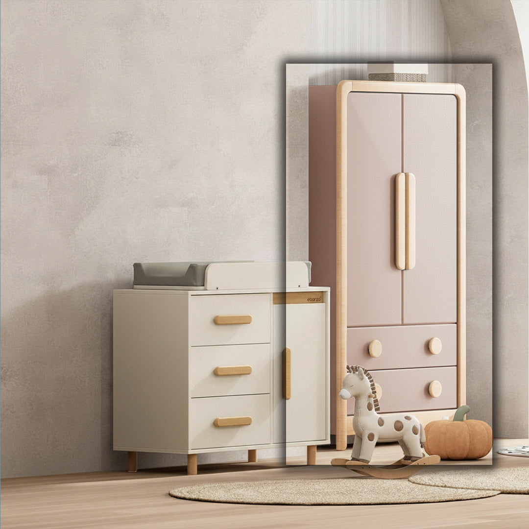 Byron 2 Door Kids  wardrobe with 2 drawers BK-BY2DWR2DV23/CHBH -  Kids - ebarza Furniture UAE | Shop Modern Furniture in Abu Dhabi & Dubai - مفروشات ايبازرا في الامارات | تسوق اثاث عصري وديكورات مميزة في دبي وابوظبي