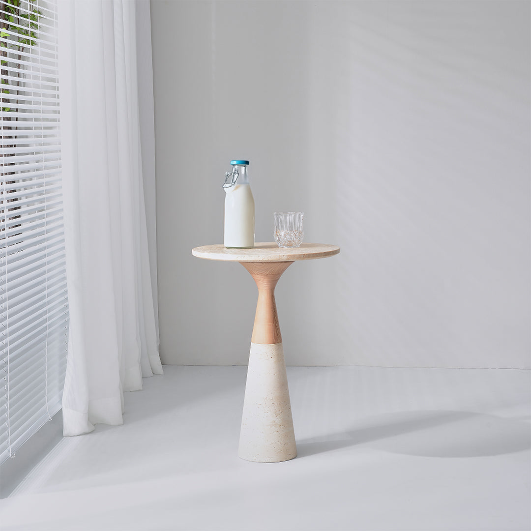 Pre-order 15 Days Delivery Side Table - JK-D224 -Beige -  Side Tables - ebarza Furniture UAE | Shop Modern Furniture in Abu Dhabi & Dubai - مفروشات ايبازرا في الامارات | تسوق اثاث عصري وديكورات مميزة في دبي وابوظبي