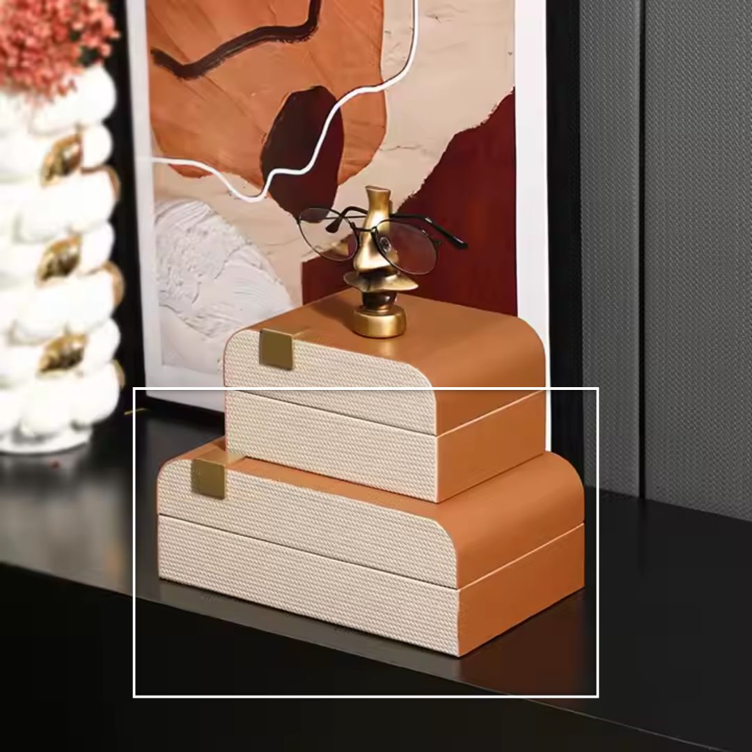 Simple Round Box-A FB-PG24007A -  Decorative Boxes - ebarza Furniture UAE | Shop Modern Furniture in Abu Dhabi & Dubai - مفروشات ايبازرا في الامارات | تسوق اثاث عصري وديكورات مميزة في دبي وابوظبي