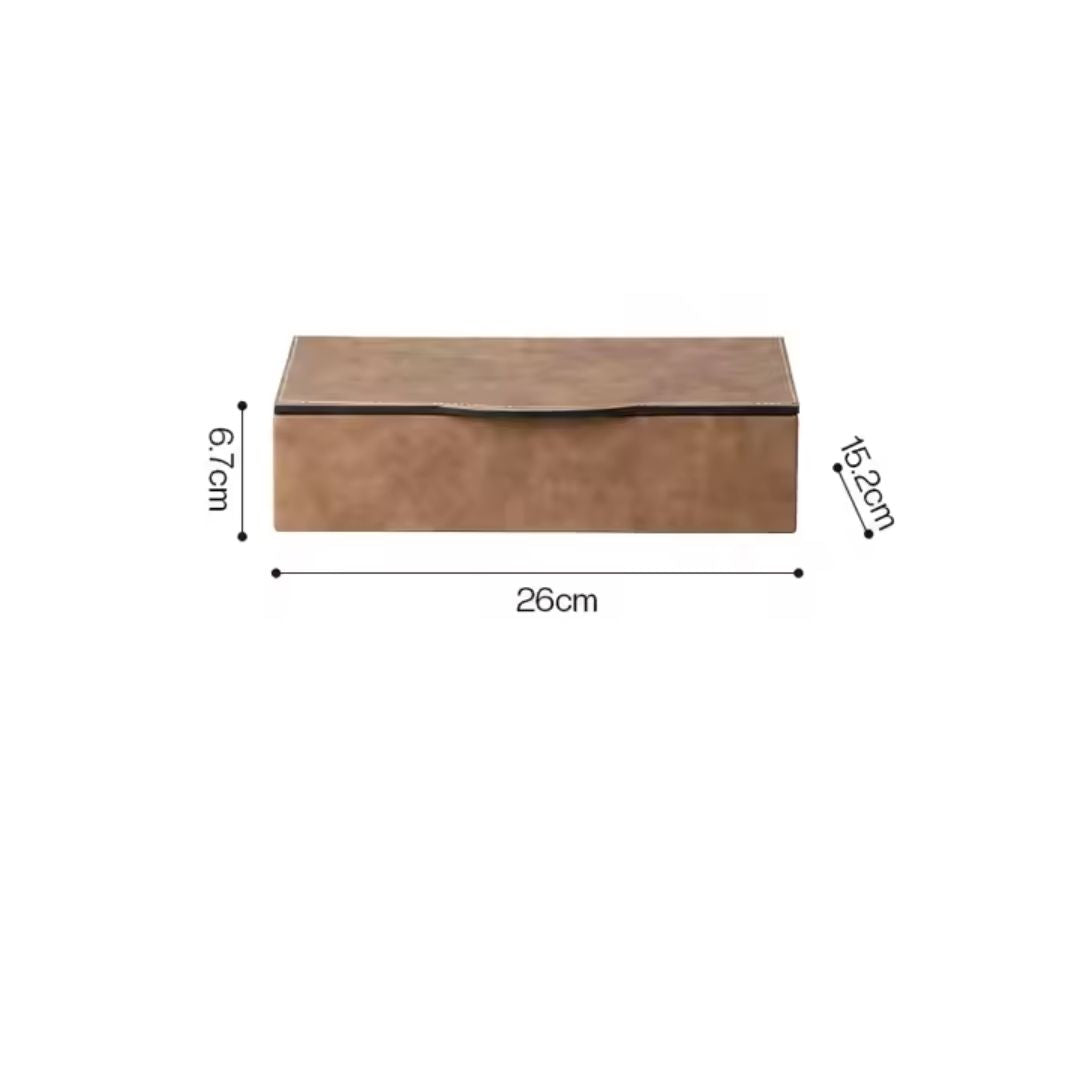 Simple Square Box Coffee-B FB-PG24005B -  Decorative Boxes - ebarza Furniture UAE | Shop Modern Furniture in Abu Dhabi & Dubai - مفروشات ايبازرا في الامارات | تسوق اثاث عصري وديكورات مميزة في دبي وابوظبي