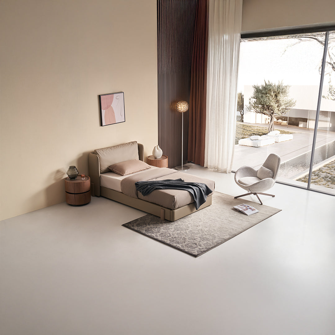 Single Size Bed B030 - Single -  Bedsteads - ebarza Furniture UAE | Shop Modern Furniture in Abu Dhabi & Dubai - مفروشات ايبازرا في الامارات | تسوق اثاث عصري وديكورات مميزة في دبي وابوظبي