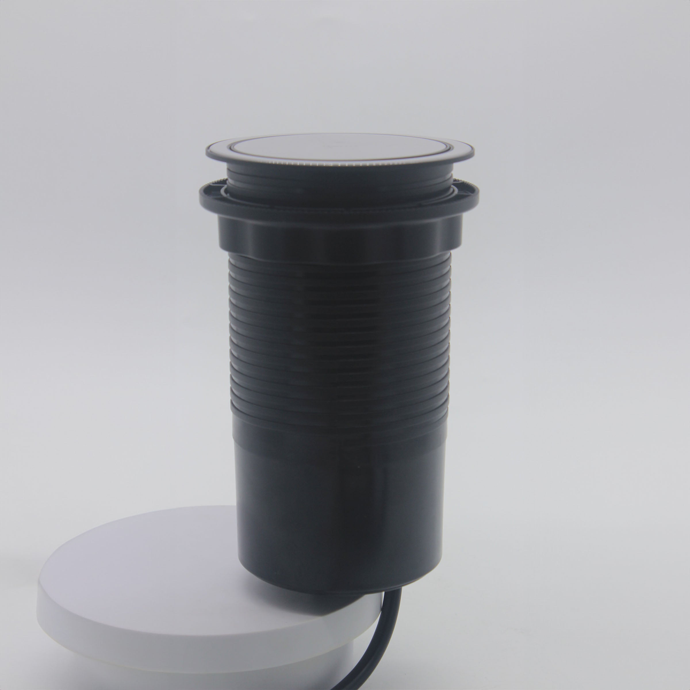 Small Tempered Glass Pop Up Socket JXB-016 -  Power Track System | مقبس صغير من الزجاج المقسى - ebarza Furniture UAE | Shop Modern Furniture in Abu Dhabi & Dubai - مفروشات ايبازرا في الامارات | تسوق اثاث عصري وديكورات مميزة في دبي وابوظبي