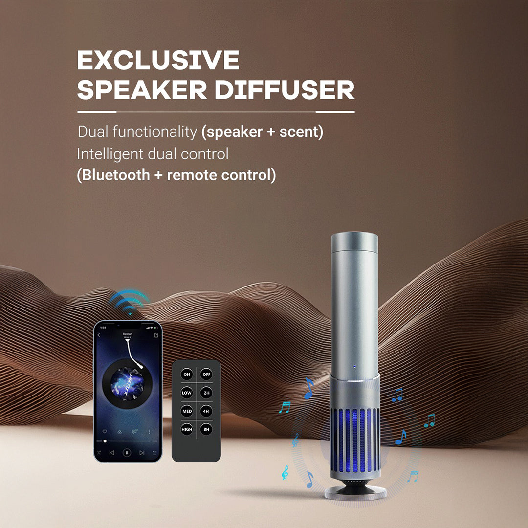 Smart Aroma Diffuser + Speaker by ebarza [Range 300m³] MLK-AS24