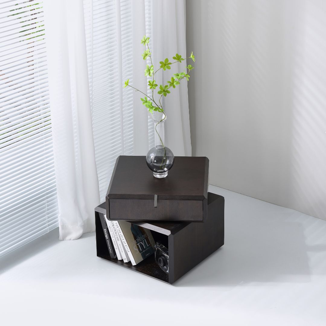 Smoky Side Table - JK-T68 -  Side Tables - ebarza Furniture UAE | Shop Modern Furniture in Abu Dhabi & Dubai - مفروشات ايبازرا في الامارات | تسوق اثاث عصري وديكورات مميزة في دبي وابوظبي