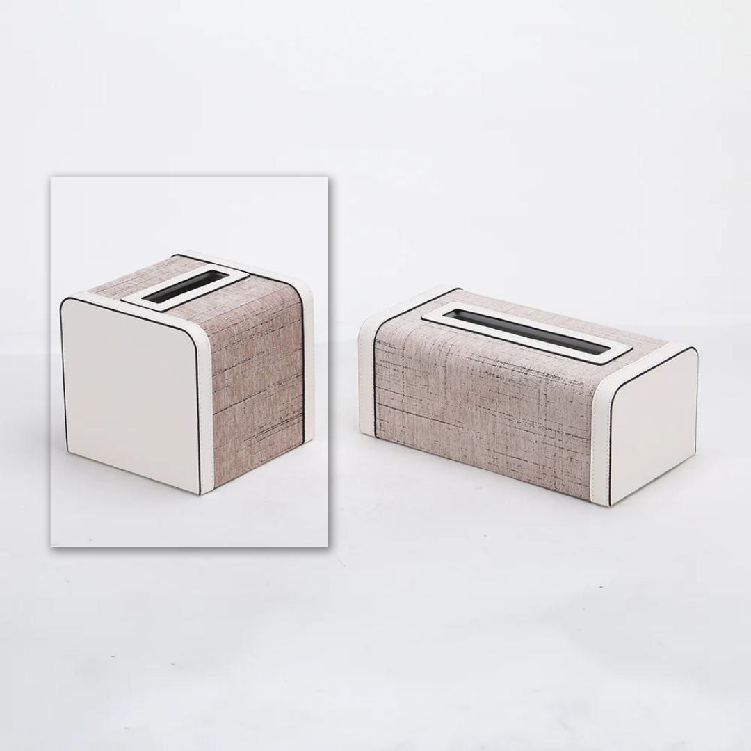 Square Tissue Box KF3008B -  Home Decor Figurines - ebarza Furniture UAE | Shop Modern Furniture in Abu Dhabi & Dubai - مفروشات ايبازرا في الامارات | تسوق اثاث عصري وديكورات مميزة في دبي وابوظبي