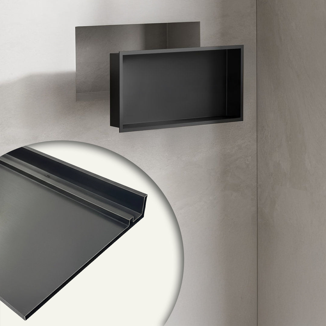 Stainless Steel Shelf Profile - Black - JYF0503 -  wall-panels-profiles - ebarza Furniture UAE | Shop Modern Furniture in Abu Dhabi & Dubai - مفروشات ايبازرا في الامارات | تسوق اثاث عصري وديكورات مميزة في دبي وابوظبي