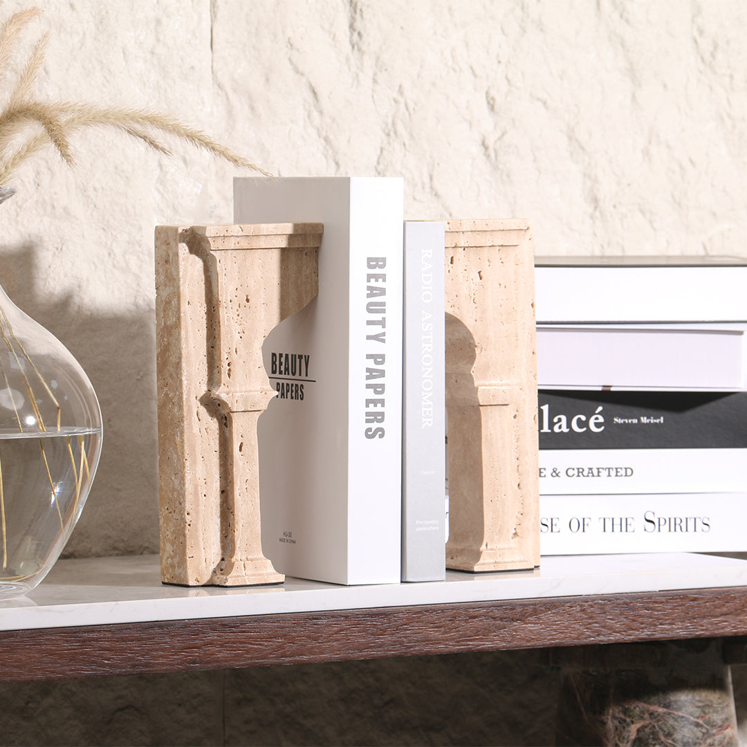 Stone Archway Set of 2 Bookend KH3008A -  Bookends - ebarza Furniture UAE | Shop Modern Furniture in Abu Dhabi & Dubai - مفروشات ايبازرا في الامارات | تسوق اثاث عصري وديكورات مميزة في دبي وابوظبي