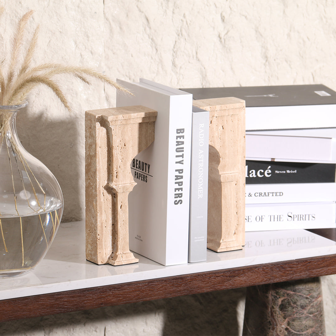 Stone Archway Set of 2 Bookend KH3008A -  Bookends - ebarza Furniture UAE | Shop Modern Furniture in Abu Dhabi & Dubai - مفروشات ايبازرا في الامارات | تسوق اثاث عصري وديكورات مميزة في دبي وابوظبي