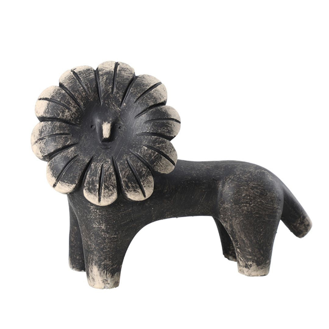 Sun Lion Cement Ornament FF-N25001 -  Home Decor Figurines - ebarza Furniture UAE | Shop Modern Furniture in Abu Dhabi & Dubai - مفروشات ايبازرا في الامارات | تسوق اثاث عصري وديكورات مميزة في دبي وابوظبي