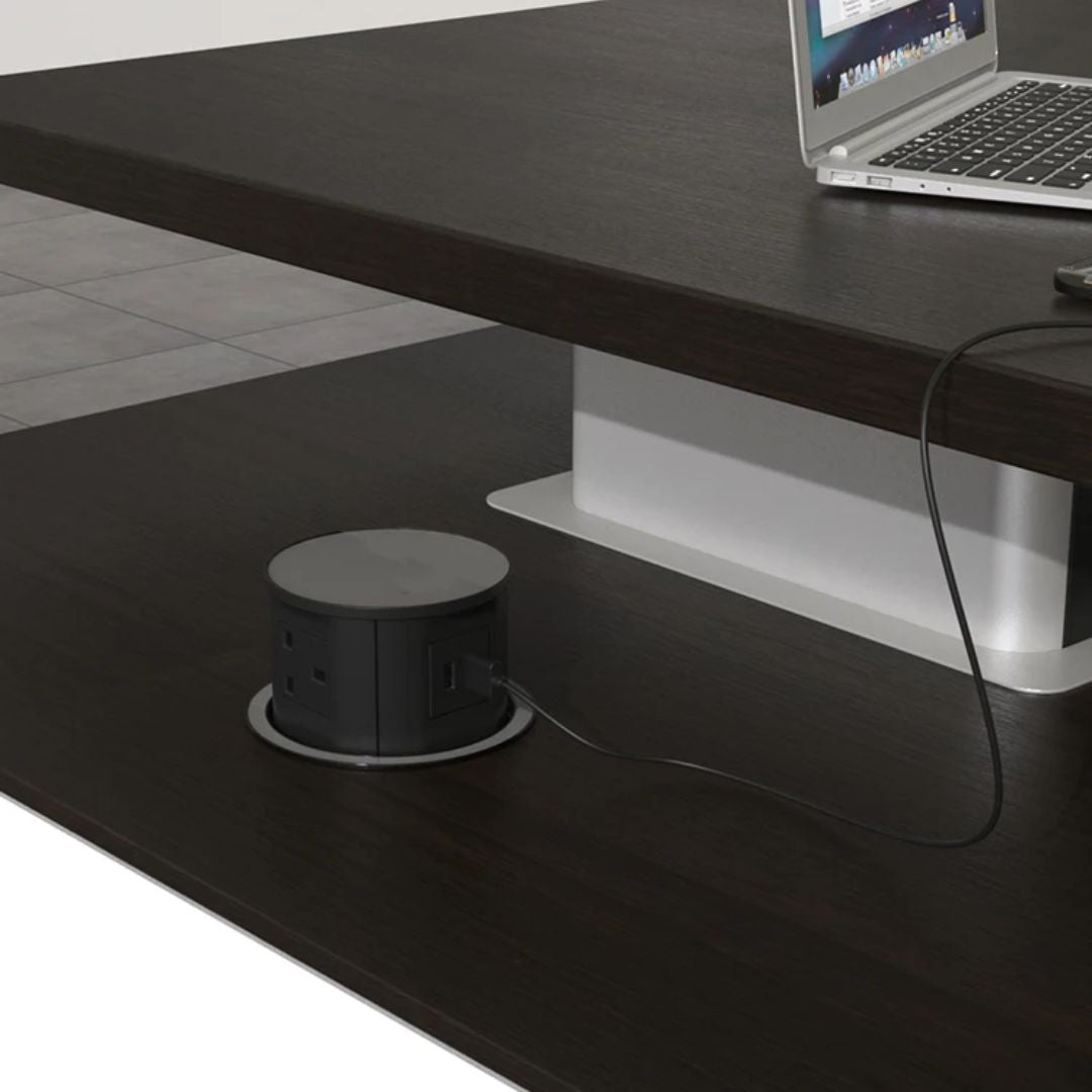 Tempered Glass Pop Up Socket JXB-015A -  Power Track System | مقبس منبثق من الزجاج المقسى - ebarza Furniture UAE | Shop Modern Furniture in Abu Dhabi & Dubai - مفروشات ايبازرا في الامارات | تسوق اثاث عصري وديكورات مميزة في دبي وابوظبي