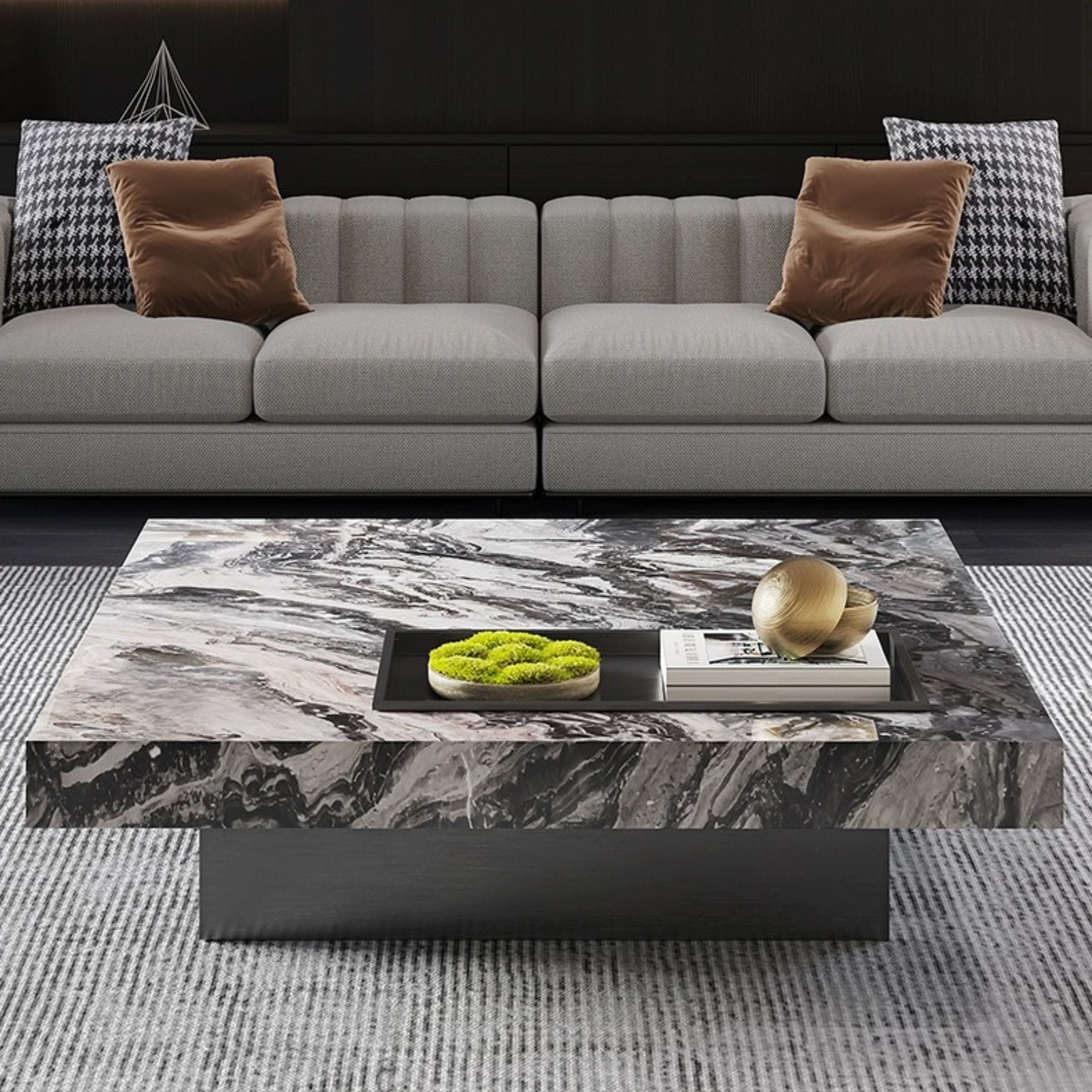 Natural Marble Coffee Table  TG-CT11 -  Coffee tables | طاولة القهوة من الرخام الطبيعي - ebarza Furniture UAE | Shop Modern Furniture in Abu Dhabi & Dubai - مفروشات ايبازرا في الامارات | تسوق اثاث عصري وديكورات مميزة في دبي وابوظبي