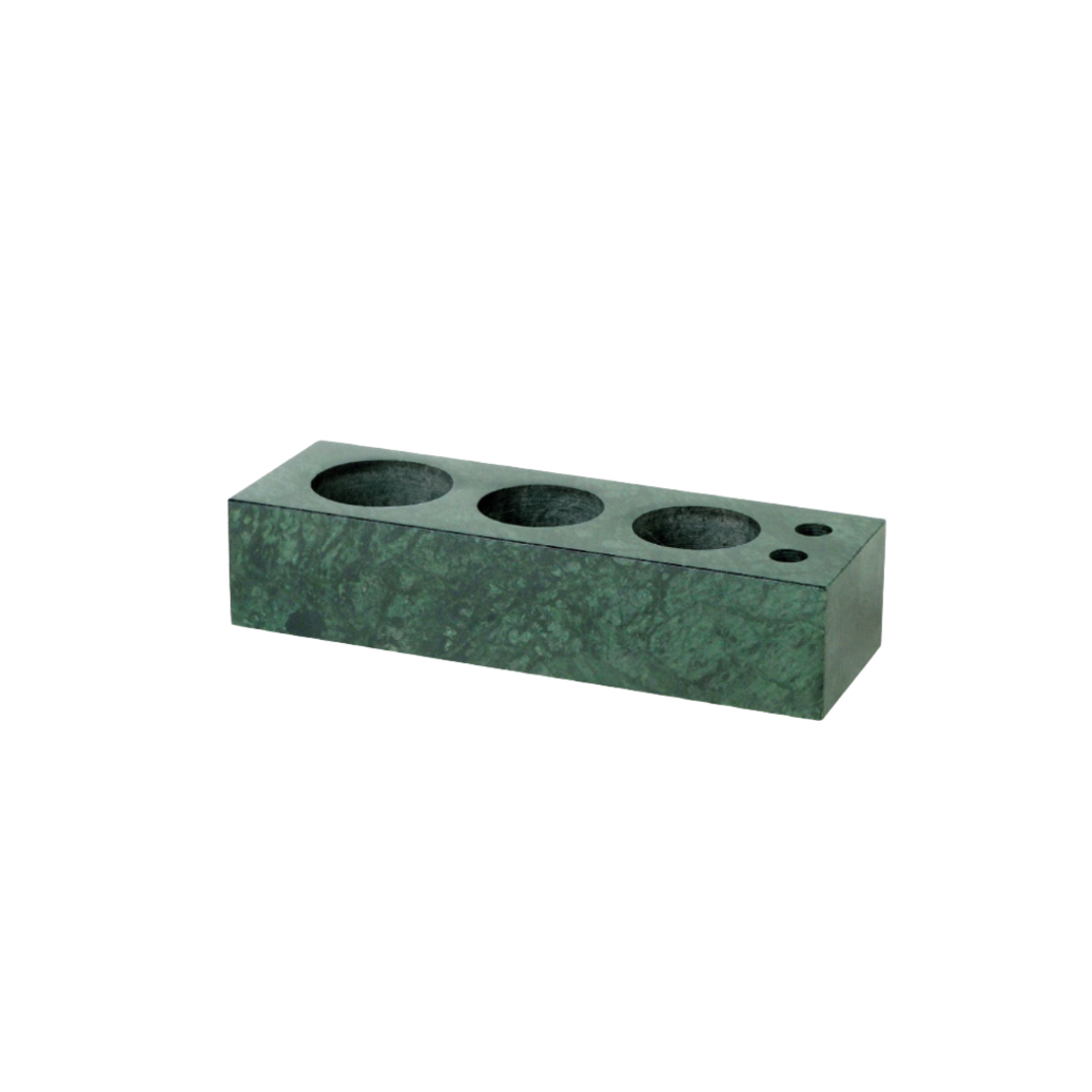 Indian Green Marble Electric Toothbrush Holder (With Crevice Brush Holes) THD840 -  Bathroom Accessories - ebarza Furniture UAE | Shop Modern Furniture in Abu Dhabi & Dubai - مفروشات ايبازرا في الامارات | تسوق اثاث عصري وديكورات مميزة في دبي وابوظبي