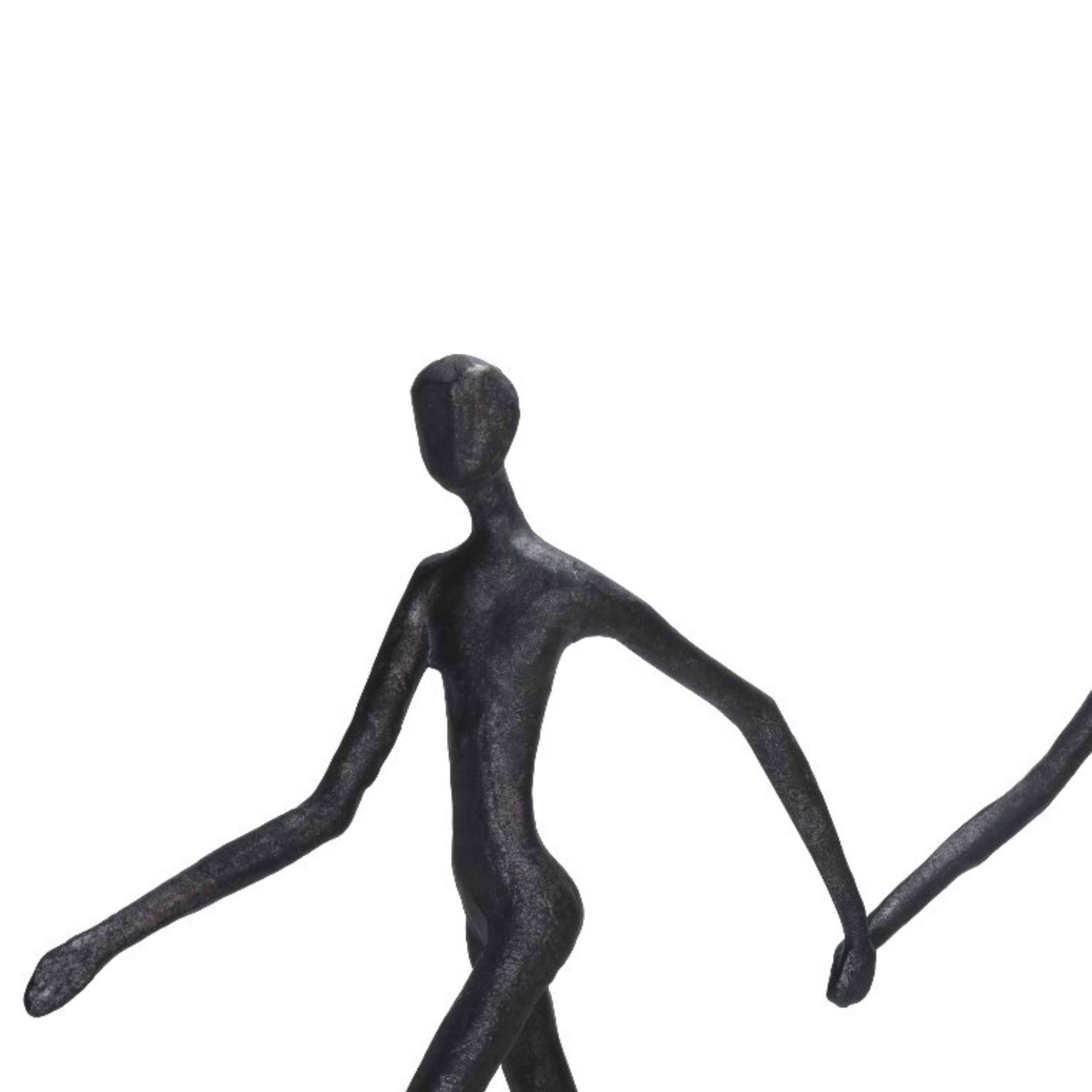 RUNNER BLACK ALLOY TX11175 -  Home Decor Figurines | سبيكة العدائين سوداء - ebarza Furniture UAE | Shop Modern Furniture in Abu Dhabi & Dubai - مفروشات ايبازرا في الامارات | تسوق اثاث عصري وديكورات مميزة في دبي وابوظبي