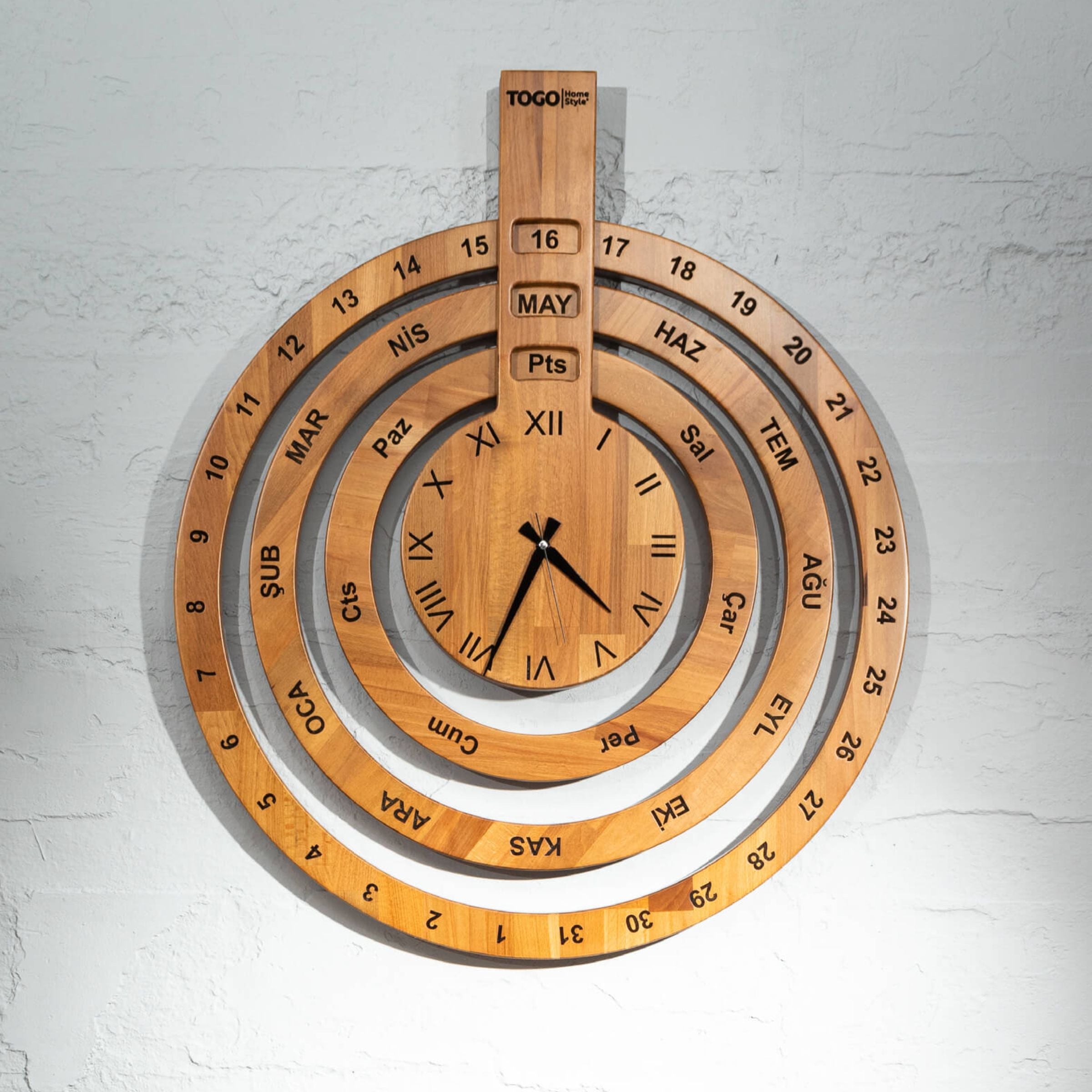 Times Clock -  Clocks - ebarza Furniture UAE | Shop Modern Furniture in Abu Dhabi & Dubai - مفروشات ايبازرا في الامارات | تسوق اثاث عصري وديكورات مميزة في دبي وابوظبي