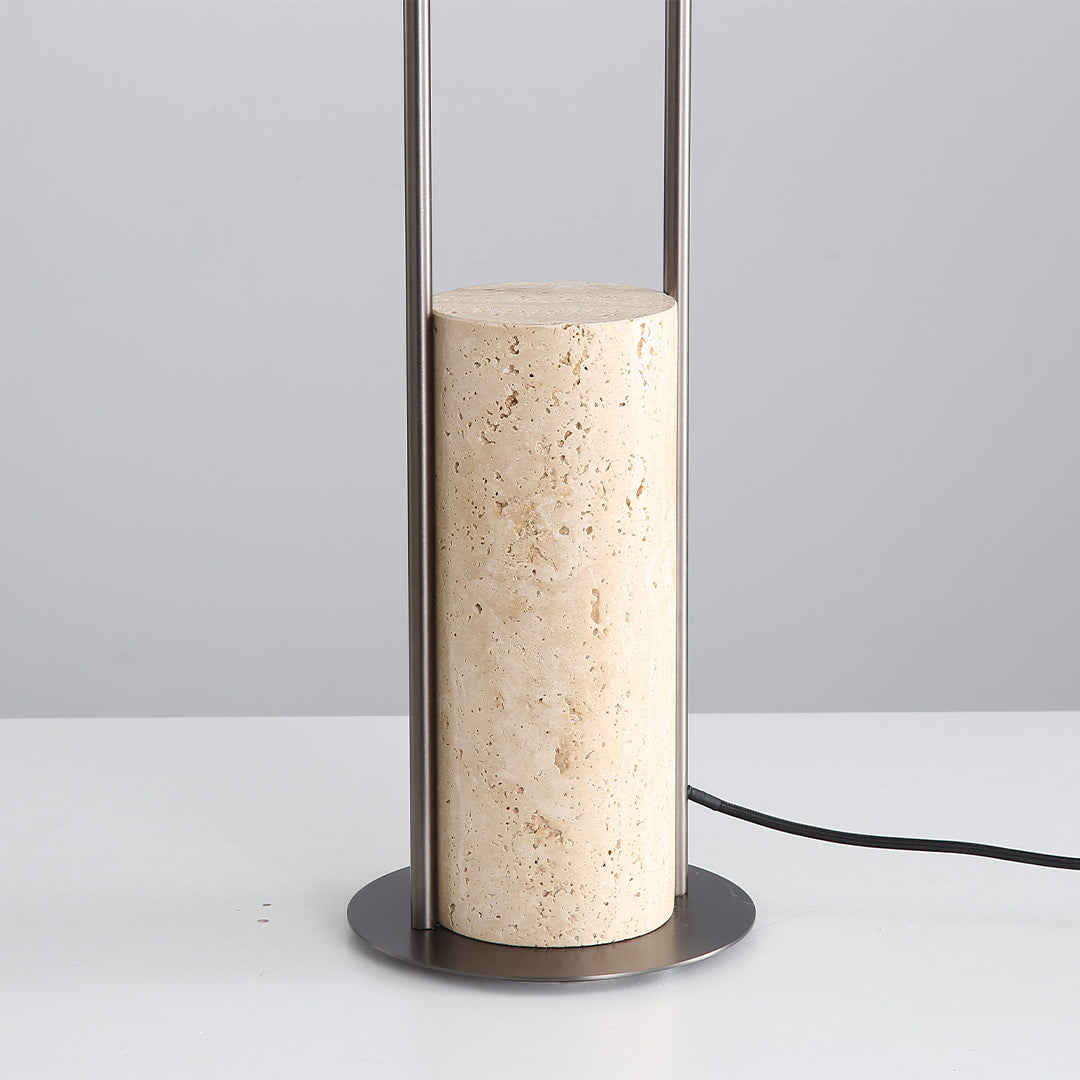 Travertine Floor Lamp JA051 -  Floor Lamps - ebarza Furniture UAE | Shop Modern Furniture in Abu Dhabi & Dubai - مفروشات ايبازرا في الامارات | تسوق اثاث عصري وديكورات مميزة في دبي وابوظبي