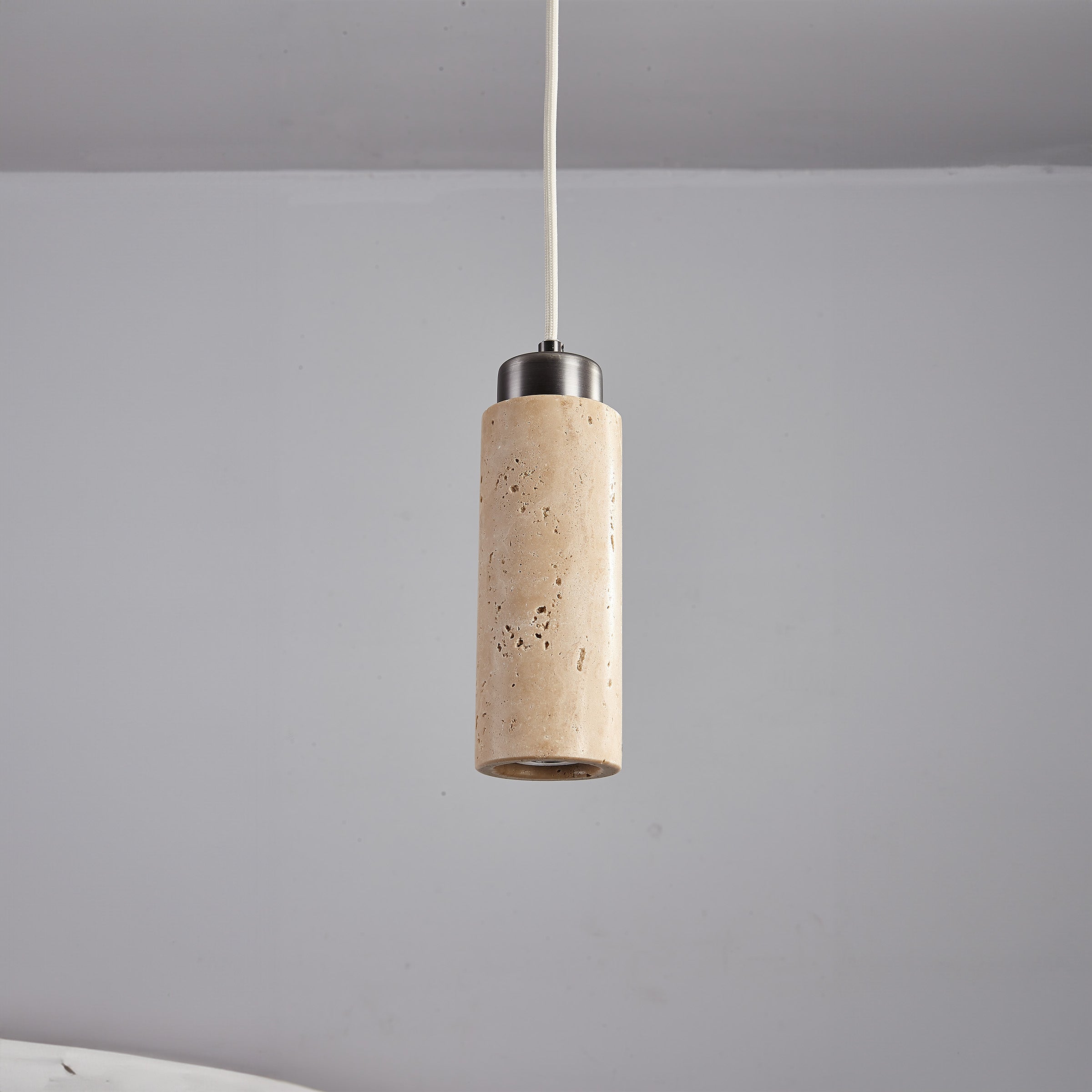 Travertine Pendant Lamp 60005-1P -  Pendant Lamps | مصباح معلق من الترافرتين - ebarza Furniture UAE | Shop Modern Furniture in Abu Dhabi & Dubai - مفروشات ايبازرا في الامارات | تسوق اثاث عصري وديكورات مميزة في دبي وابوظبي