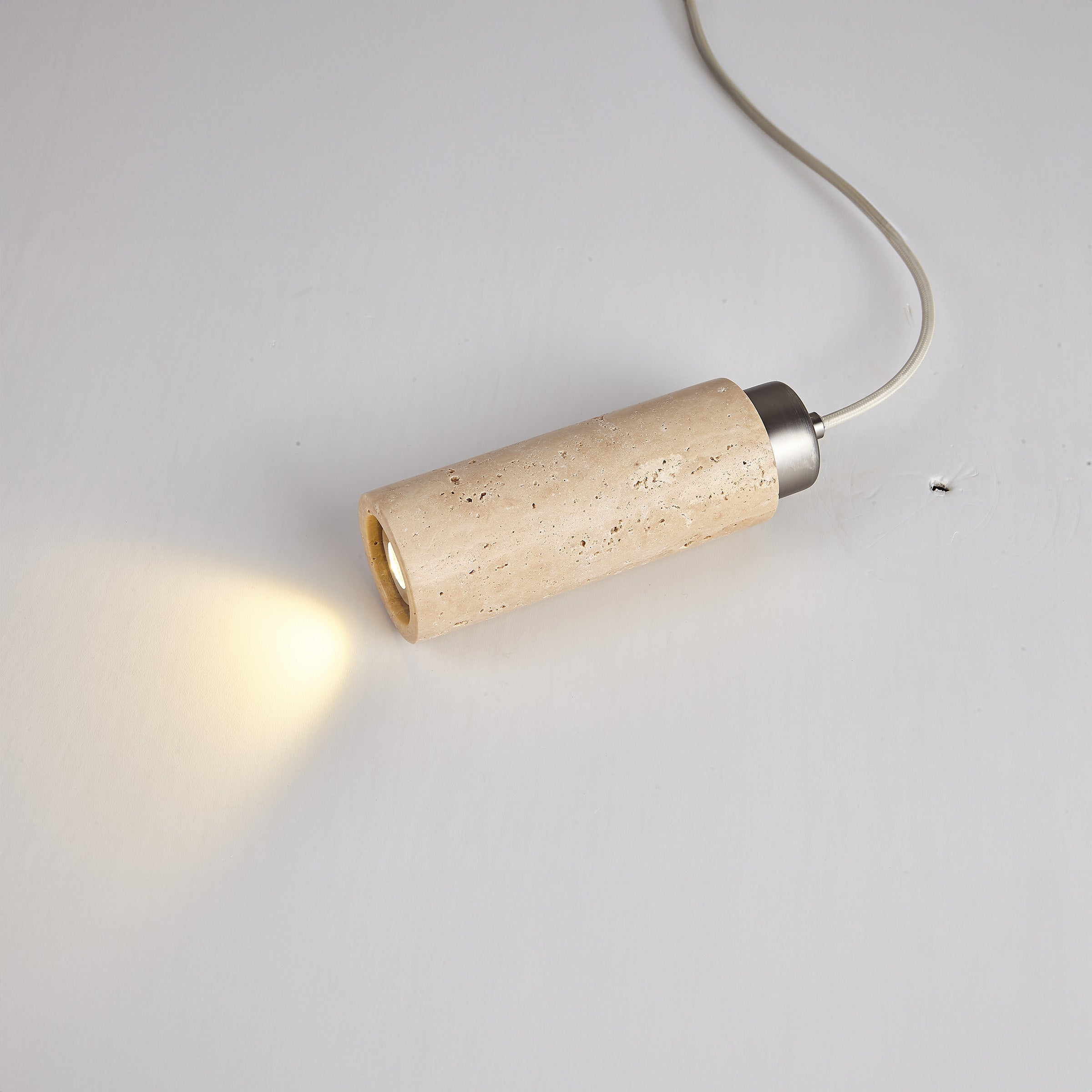 Travertine Pendant Lamp 60005-1P -  Pendant Lamps | مصباح معلق من الترافرتين - ebarza Furniture UAE | Shop Modern Furniture in Abu Dhabi & Dubai - مفروشات ايبازرا في الامارات | تسوق اثاث عصري وديكورات مميزة في دبي وابوظبي