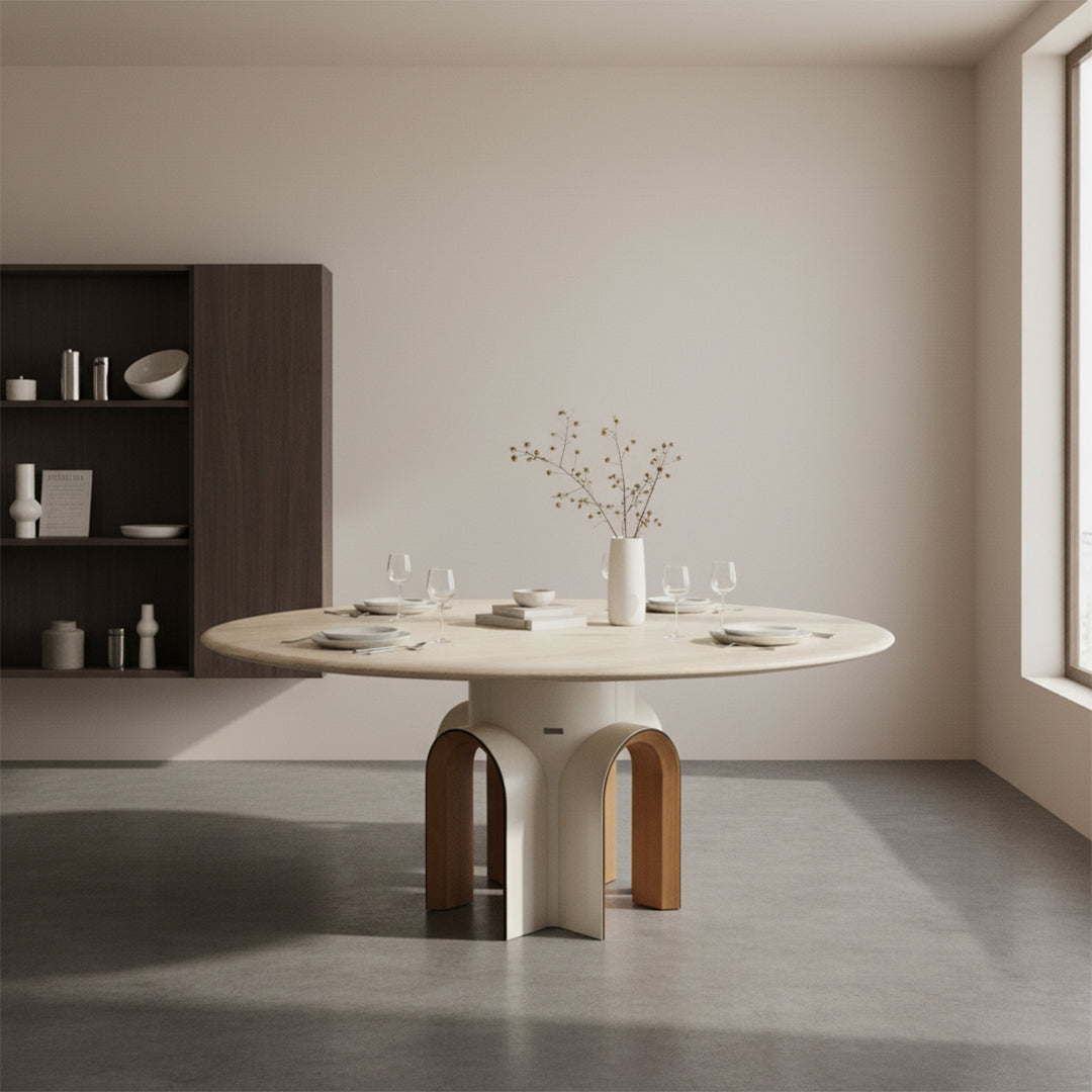 Travertine Stone Dining Table DT-A232