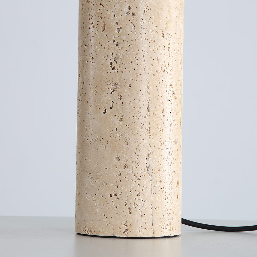 Travertine Table Lamp JA049 -  Desk\table Lamps - ebarza Furniture UAE | Shop Modern Furniture in Abu Dhabi & Dubai - مفروشات ايبازرا في الامارات | تسوق اثاث عصري وديكورات مميزة في دبي وابوظبي