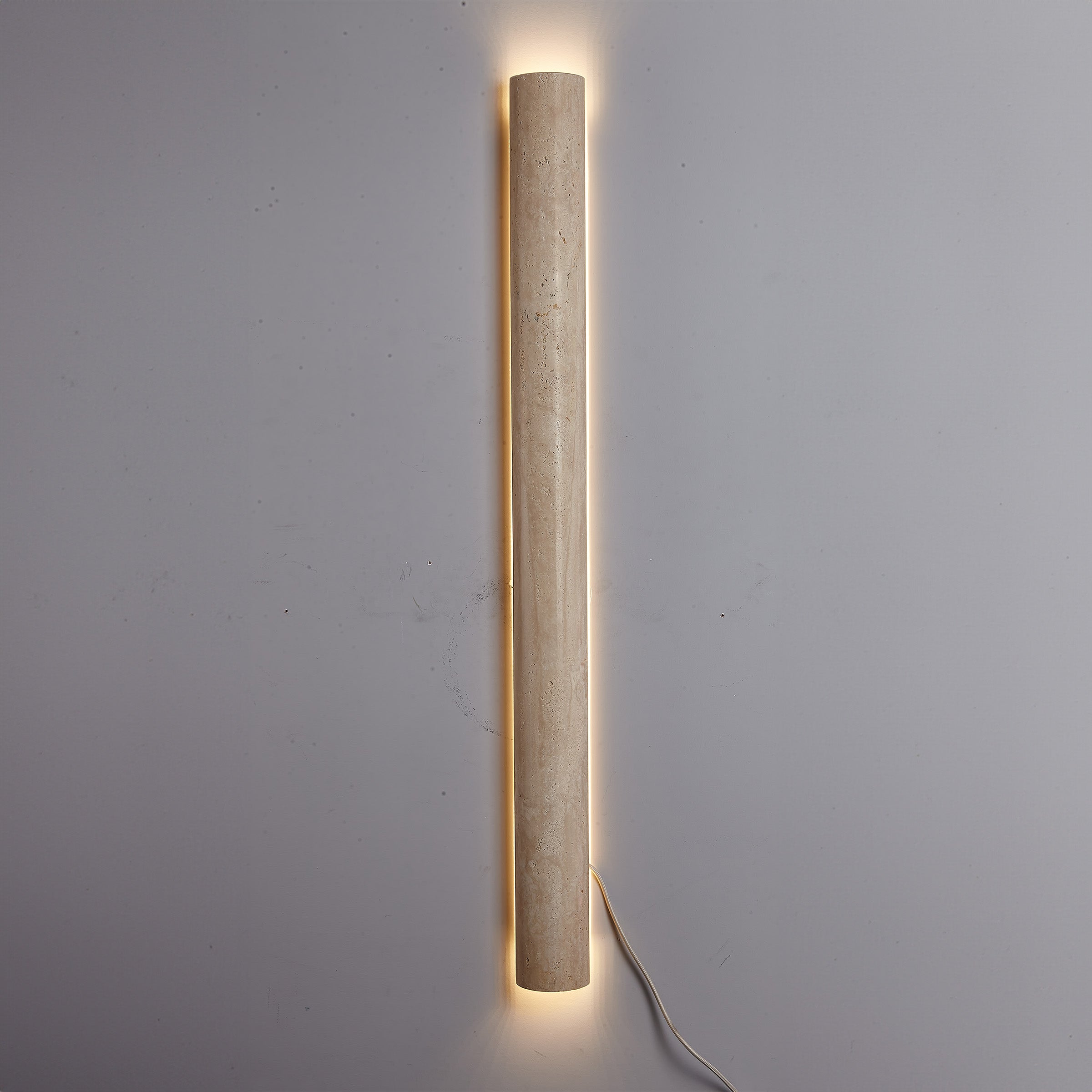 Beige natural Travertine marble  Wall lamp 60008-4W -  Wall Lamps | مصباح حائط من الحجر الجيري البيج - ebarza Furniture UAE | Shop Modern Furniture in Abu Dhabi & Dubai - مفروشات ايبازرا في الامارات | تسوق اثاث عصري وديكورات مميزة في دبي وابوظبي