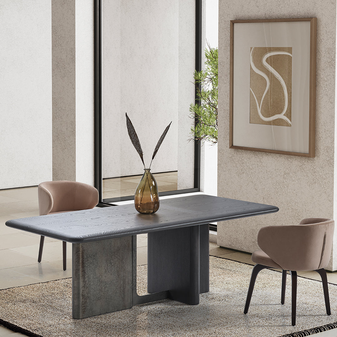 UTOPIA DINING TABLE EL-DT002 -  Dining Tables - ebarza Furniture UAE | Shop Modern Furniture in Abu Dhabi & Dubai - مفروشات ايبازرا في الامارات | تسوق اثاث عصري وديكورات مميزة في دبي وابوظبي