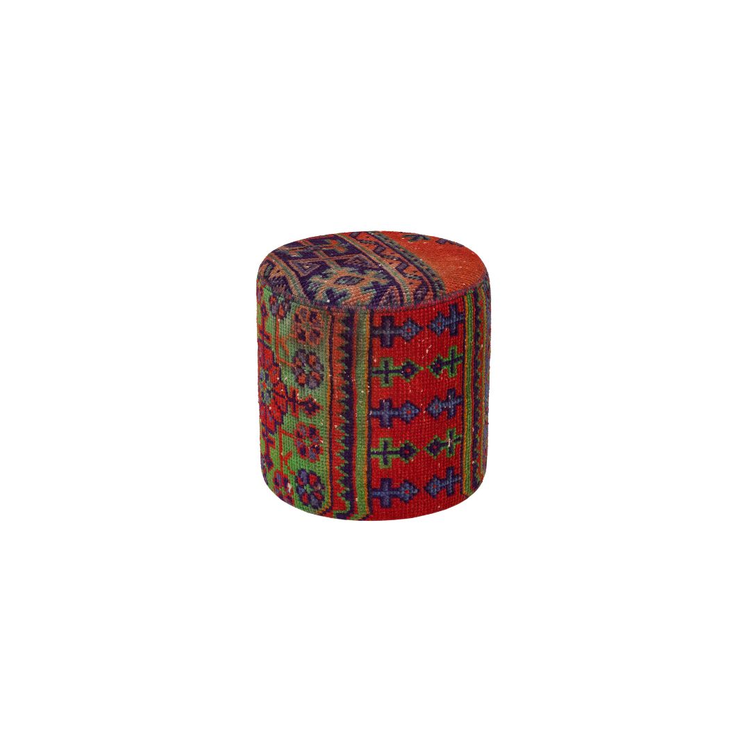 Anatolian Patchwork Style Pouf P21