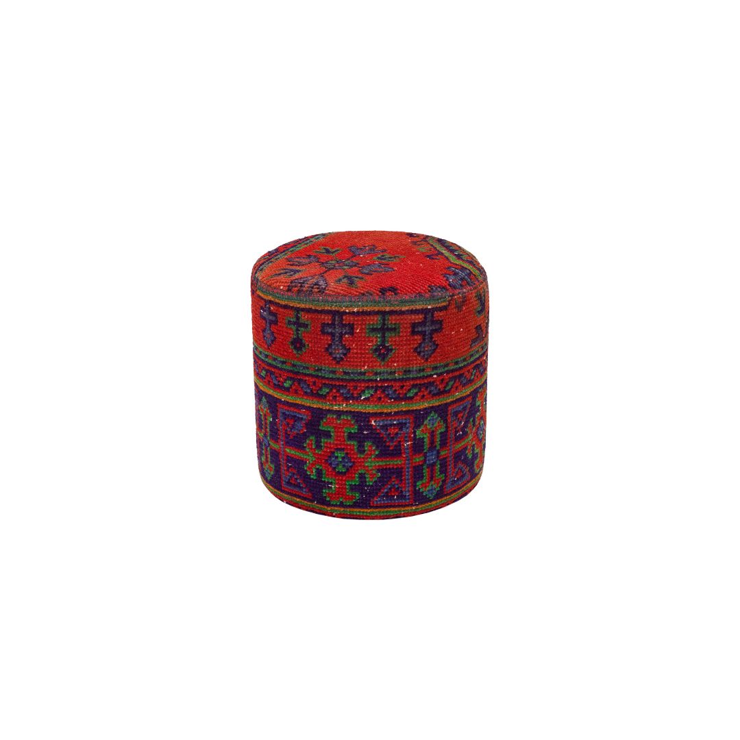 Anatolian Patchwork Style Pouf P21