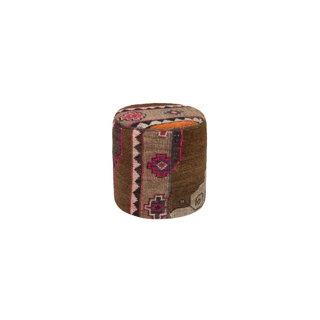 Anatolian Patchwork Style Pouf P17 -  Poufs - ebarza Furniture UAE | Shop Modern Furniture in Abu Dhabi & Dubai - مفروشات ايبازرا في الامارات | تسوق اثاث عصري وديكورات مميزة في دبي وابوظبي