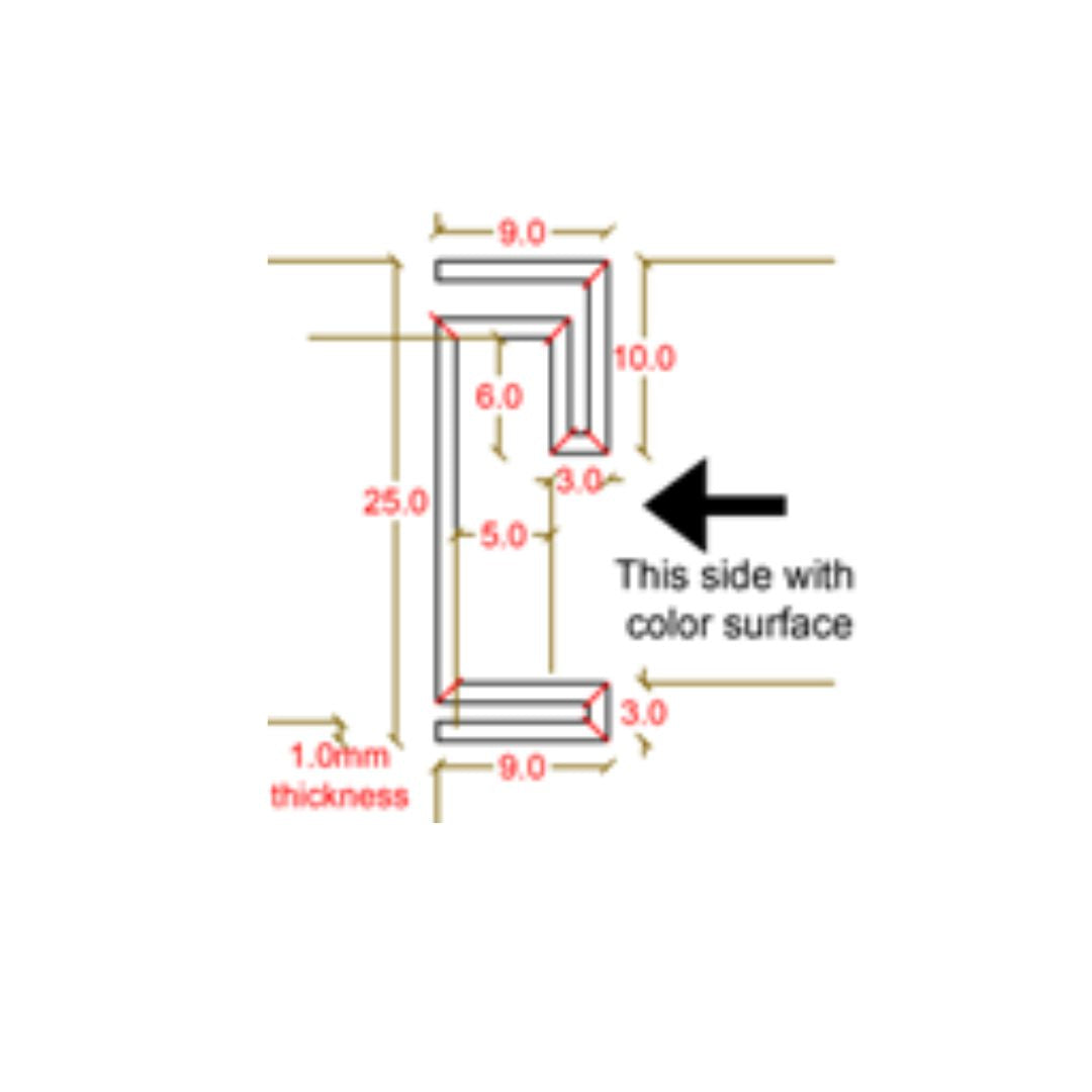 R20 304SS External Corner Skirting Accessories - Black - PR0069 -  wall-panels-profiles - ebarza Furniture UAE | Shop Modern Furniture in Abu Dhabi & Dubai - مفروشات ايبازرا في الامارات | تسوق اثاث عصري وديكورات مميزة في دبي وابوظبي
