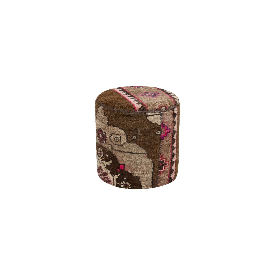 Anatolian Patchwork Style Pouf P17 -  Poufs - ebarza Furniture UAE | Shop Modern Furniture in Abu Dhabi & Dubai - مفروشات ايبازرا في الامارات | تسوق اثاث عصري وديكورات مميزة في دبي وابوظبي