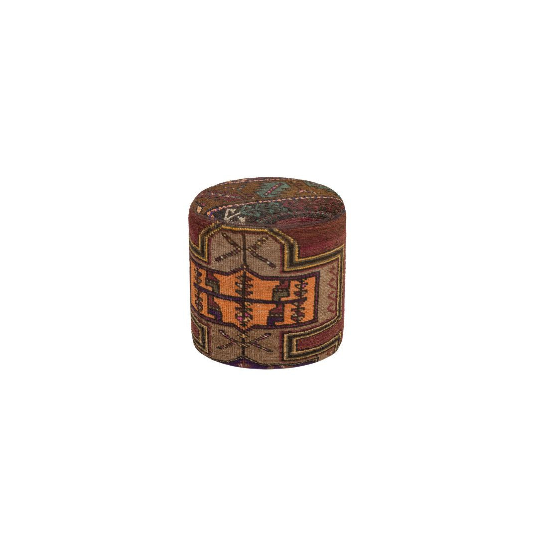 Anatolian Patchwork Style Pouf P18 -  Poufs - ebarza Furniture UAE | Shop Modern Furniture in Abu Dhabi & Dubai - مفروشات ايبازرا في الامارات | تسوق اثاث عصري وديكورات مميزة في دبي وابوظبي