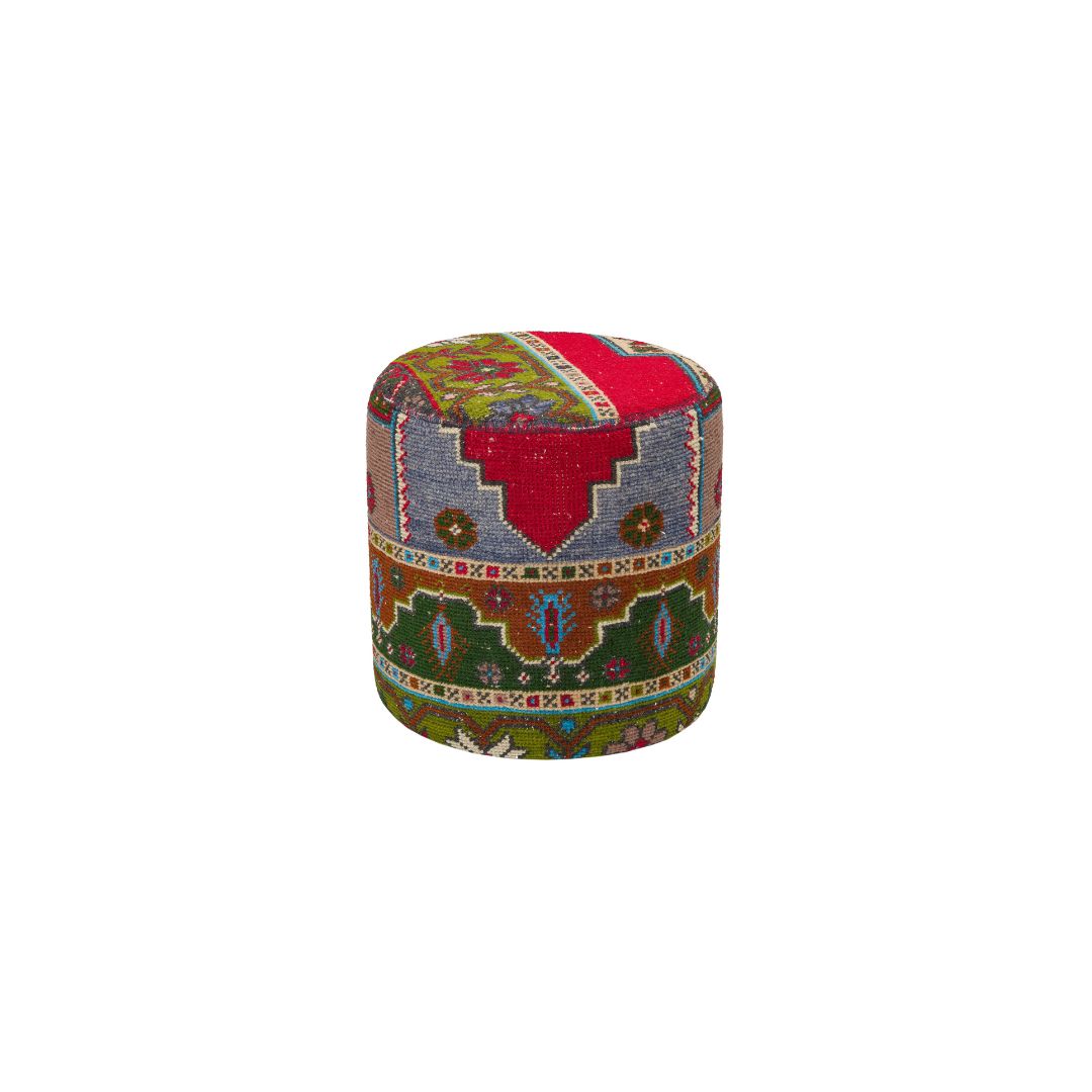 Anatolian Patchwork Style Pouf P22