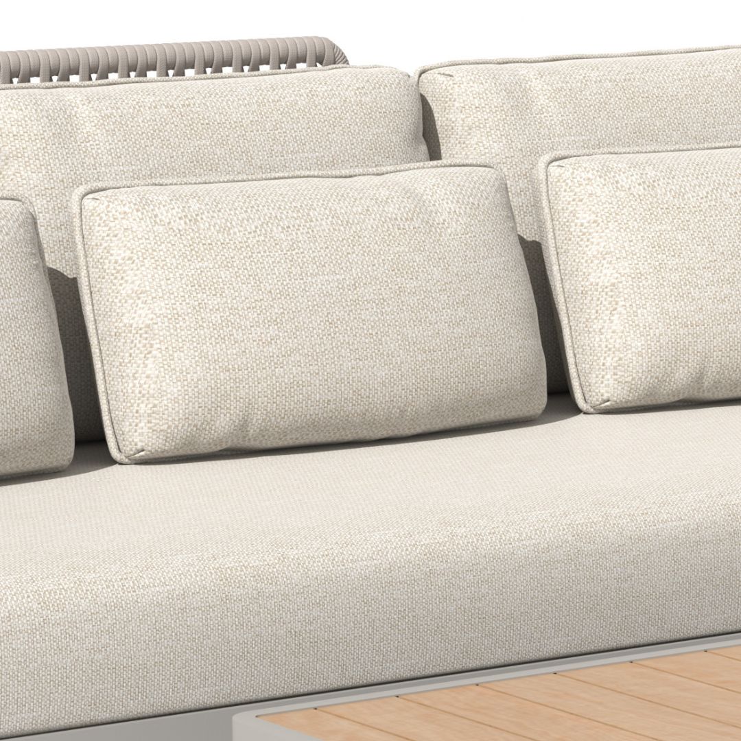 Attal Alu Rope Sofa Set And Center And Side Table SYN-SCST01 -  Outdoor Sofas - ebarza Furniture UAE | Shop Modern Furniture in Abu Dhabi & Dubai - مفروشات ايبازرا في الامارات | تسوق اثاث عصري وديكورات مميزة في دبي وابوظبي