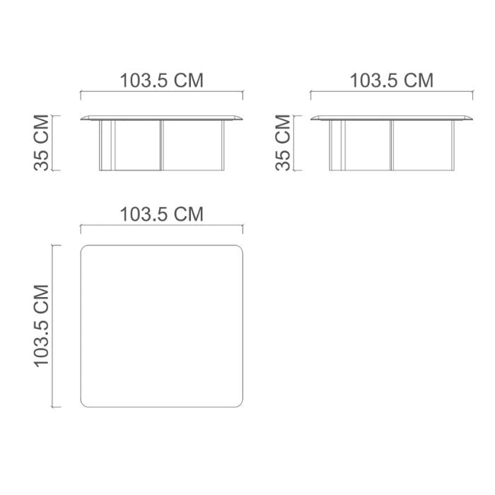 Pre Order 25 Days Delivery - CAPRIA Center Coffee Table - Square Module YL-CAPRIA-SQ/MODULE -  Coffee Tables | اطلب مسبقًا التسليم خلال 85 يومًا - طاولة القهوة المركزية من كابريا - وحدة مربعة - ebarza Furniture UAE | Shop Modern Furniture in Abu Dhabi & Dubai - مفروشات ايبازرا في الامارات | تسوق اثاث عصري وديكورات مميزة في دبي وابوظبي