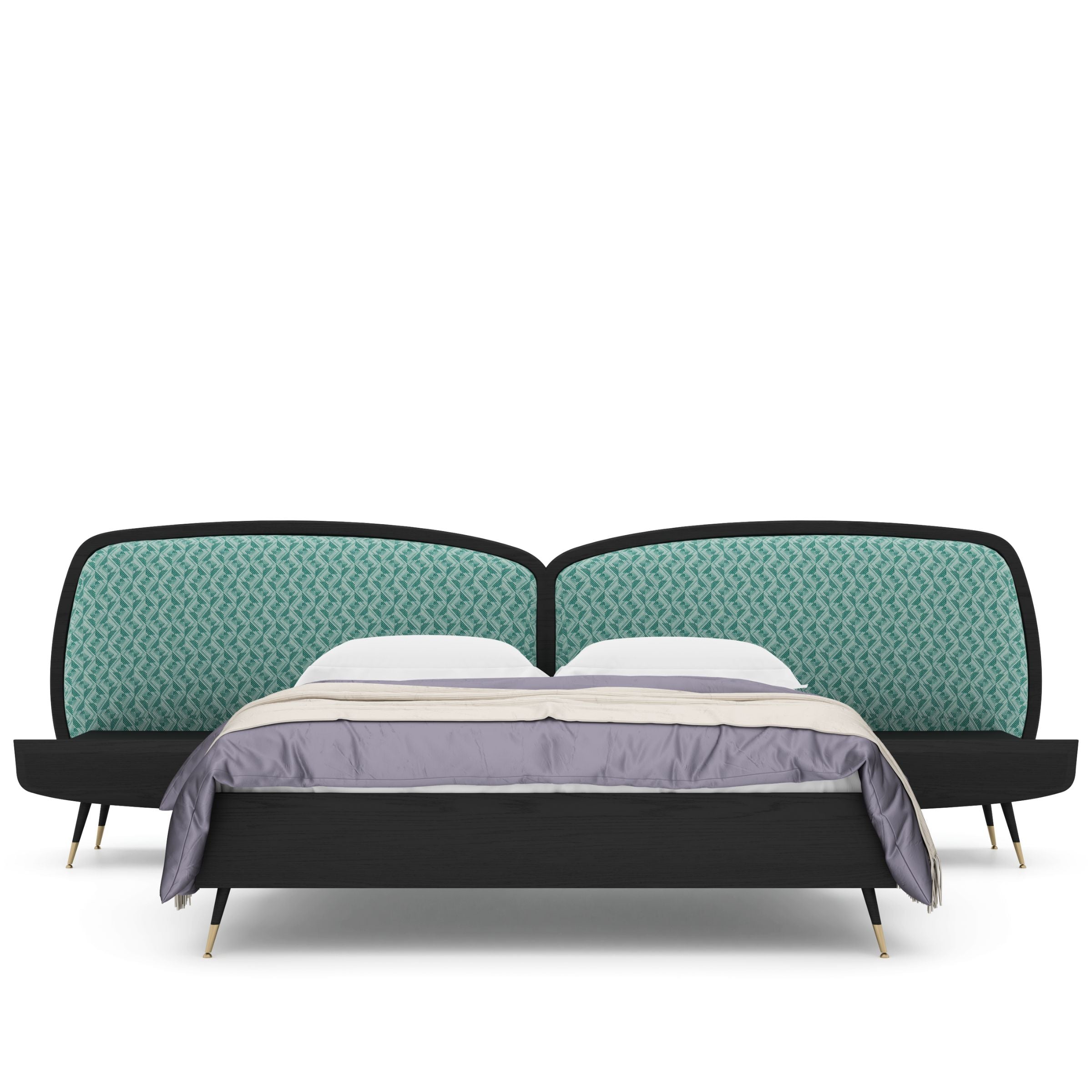 Display Item Bug Bedstead + 2 Nightstand Tables  Bug-Bed-Nkaheel -  USED ITEM | قطعة من المعرض - سرير بقّ + طاولتين - ebarza Furniture UAE | Shop Modern Furniture in Abu Dhabi & Dubai - مفروشات ايبازرا في الامارات | تسوق اثاث عصري وديكورات مميزة في دبي وابوظبي