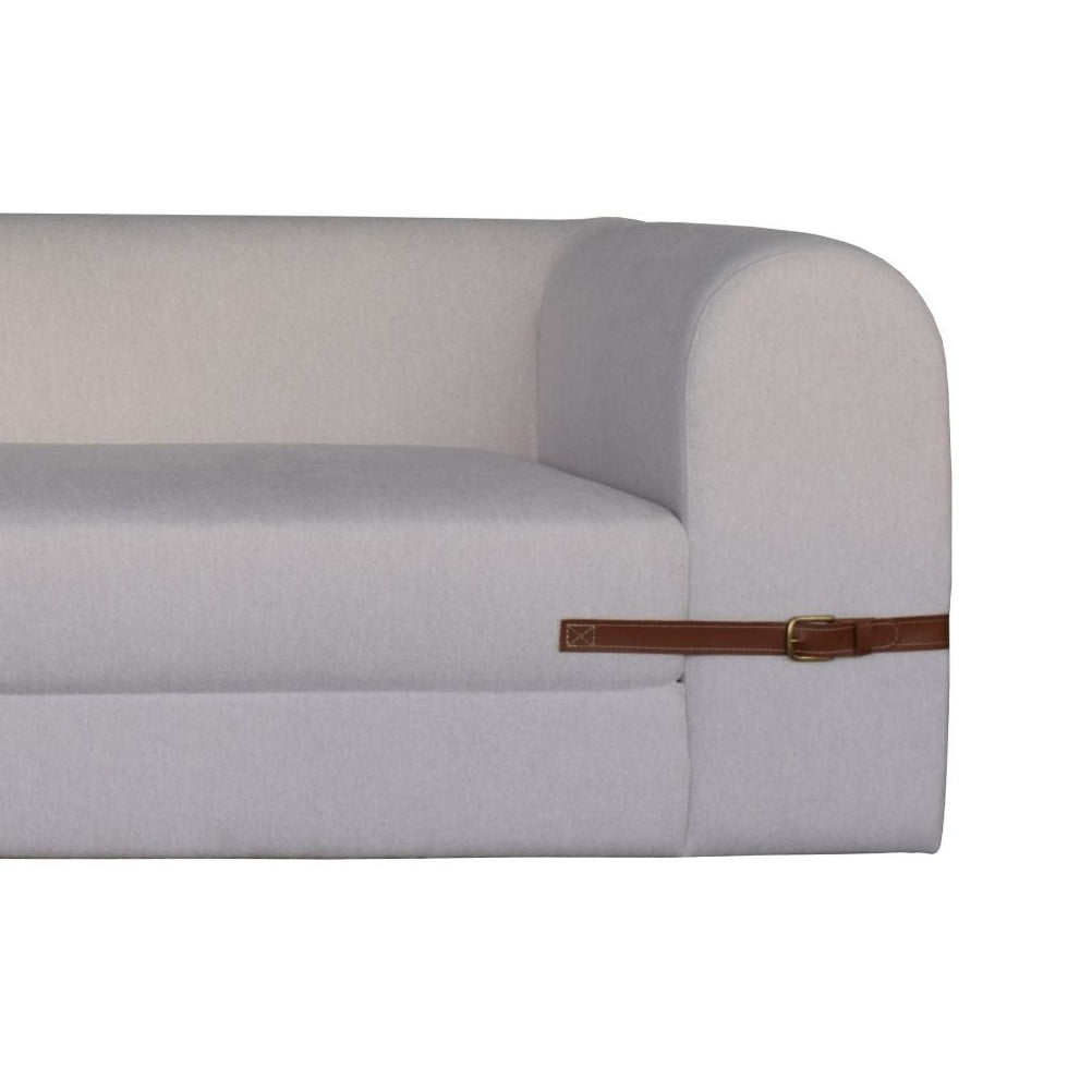 Display Item - Optimus White Modern Sofa Bed - 18076E Nakheel -  USED ITEM | قطعة من المعرض - صوفا / سرير - اوبتيموس البيضاء العصرية - ebarza Furniture UAE | Shop Modern Furniture in Abu Dhabi & Dubai - مفروشات ايبازرا في الامارات | تسوق اثاث عصري وديكورات مميزة في دبي وابوظبي