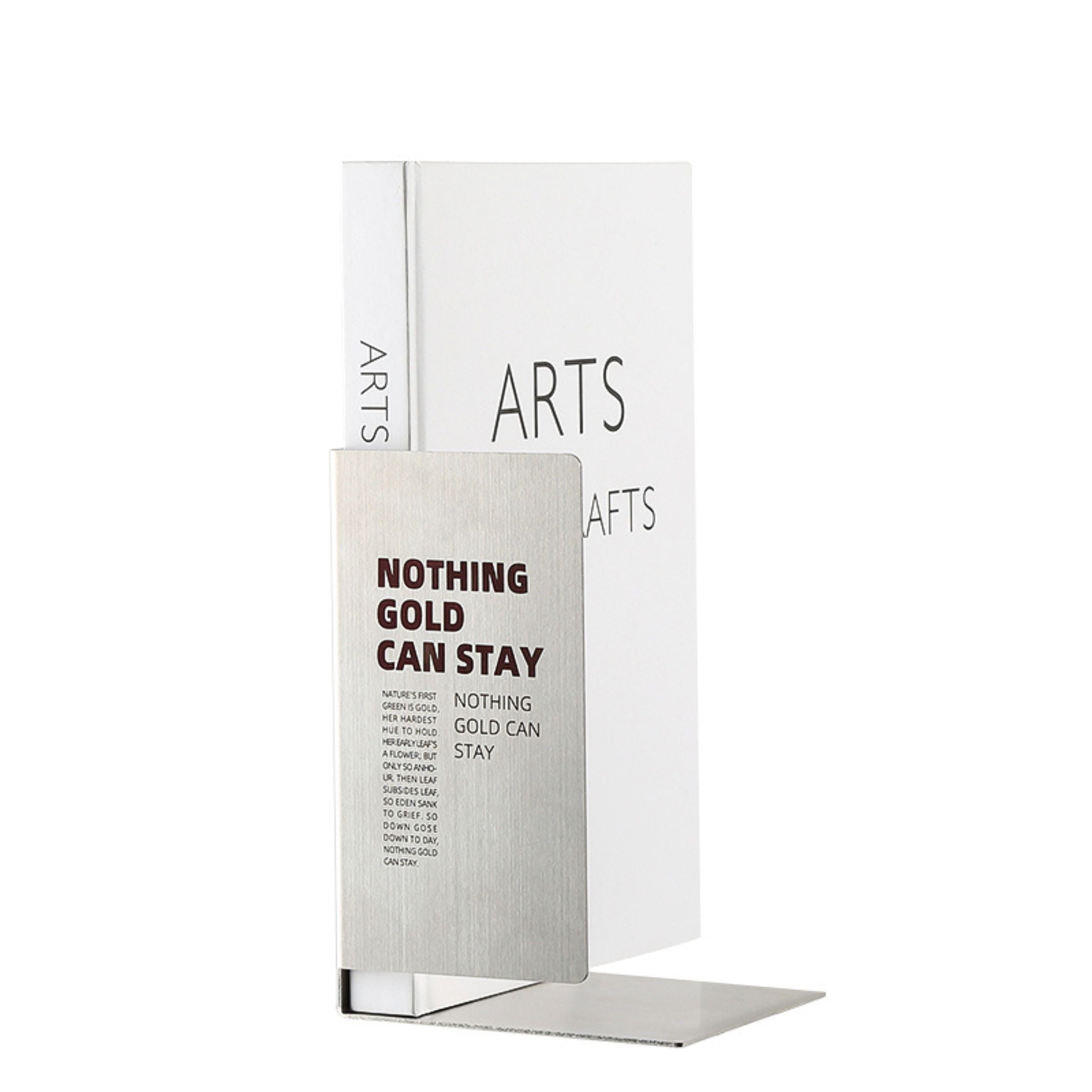 Stainless Steel Book End FC-W22014 -  Bookends | مسند كتاب من الفولاذ المقاوم للصدأ - ebarza Furniture UAE | Shop Modern Furniture in Abu Dhabi & Dubai - مفروشات ايبازرا في الامارات | تسوق اثاث عصري وديكورات مميزة في دبي وابوظبي