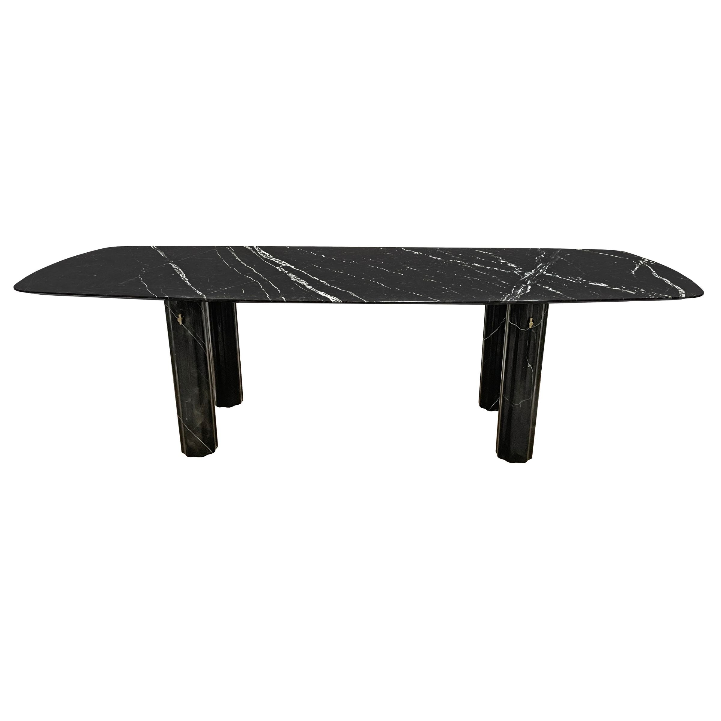 Harmony Natural Marble Dining table 419DT -  Dining Tables | طاولة طعام هارموني من الرخام الطبيعي - ebarza Furniture UAE | Shop Modern Furniture in Abu Dhabi & Dubai - مفروشات ايبازرا في الامارات | تسوق اثاث عصري وديكورات مميزة في دبي وابوظبي