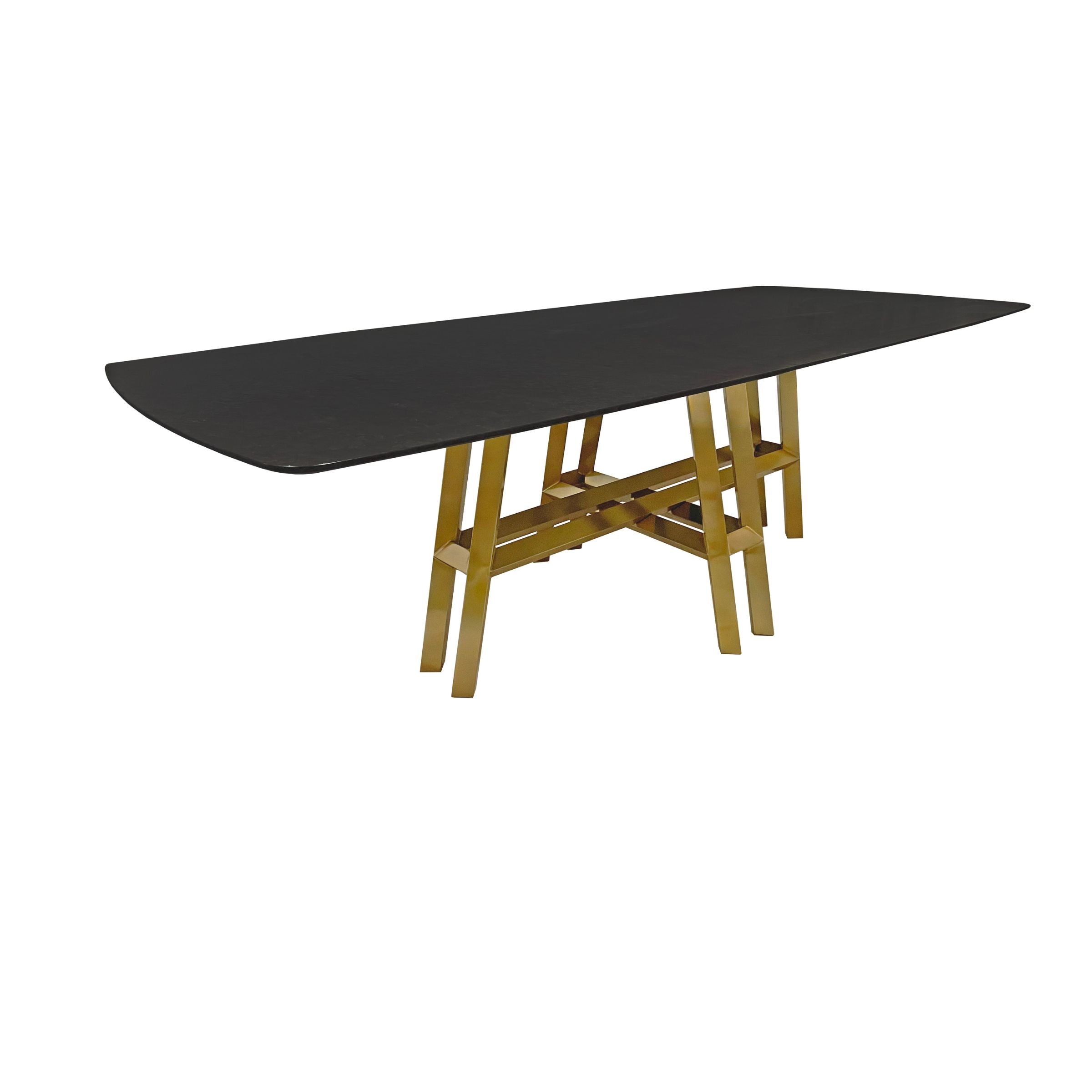 Montreal Natural Stone Dining Table 305DTS24 -  Dining Tables | طاولة طعام مونتريال من الرخام الطبيعي - ebarza Furniture UAE | Shop Modern Furniture in Abu Dhabi & Dubai - مفروشات ايبازرا في الامارات | تسوق اثاث عصري وديكورات مميزة في دبي وابوظبي