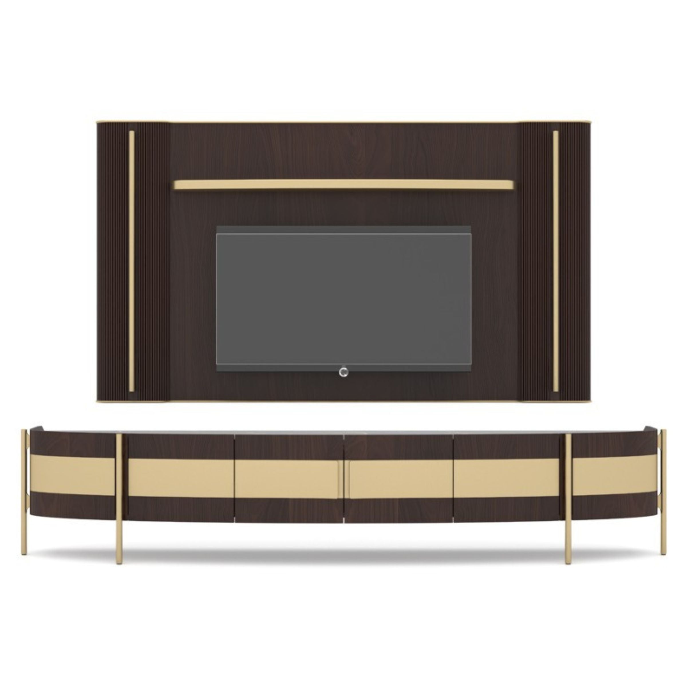 Vega TV Unit 268cm TVAVEG001 -  TV Units - ebarza Furniture UAE | Shop Modern Furniture in Abu Dhabi & Dubai - مفروشات ايبازرا في الامارات | تسوق اثاث عصري وديكورات مميزة في دبي وابوظبي