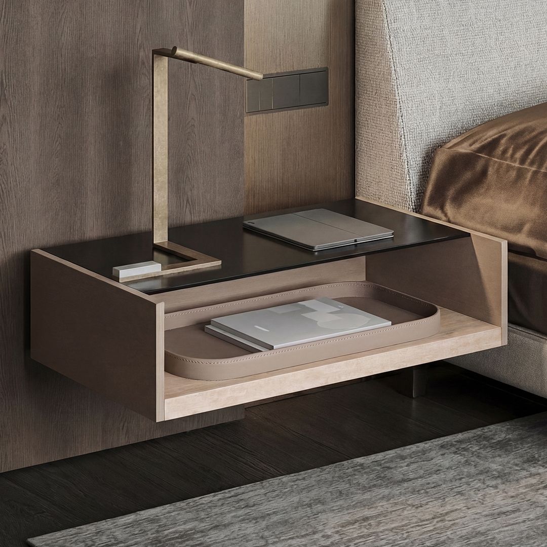 Vellum Suspended / Hanged TV Unit - Dresser -  A style - TV-888 -  Storage/TV Unites - ebarza Furniture UAE | Shop Modern Furniture in Abu Dhabi & Dubai - مفروشات ايبازرا في الامارات | تسوق اثاث عصري وديكورات مميزة في دبي وابوظبي