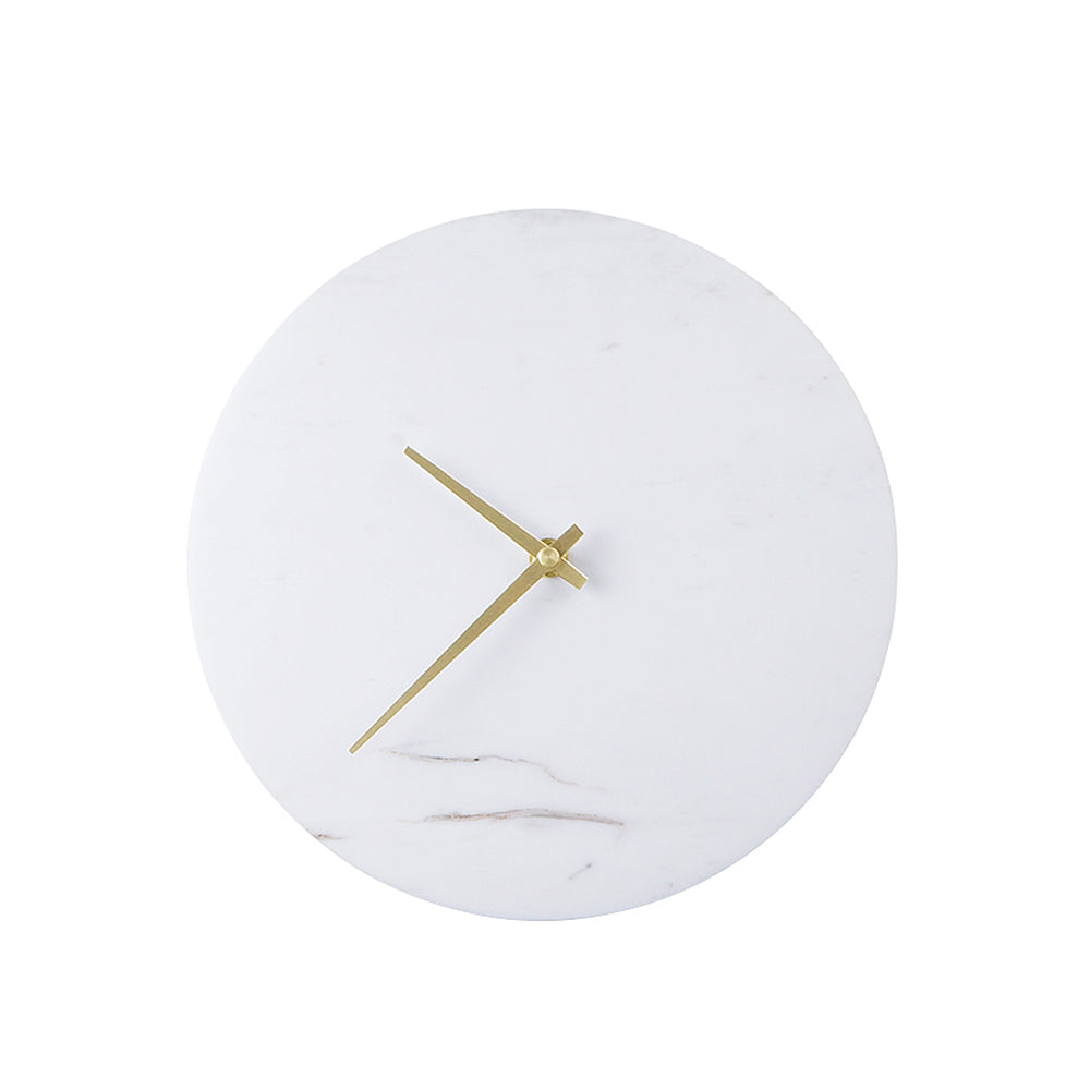 Pre-order 15 Days Delivery -  Jazz White Marble 10 Inch Wall Clock WCA880 -  Clocks | اطلب مسبقًا التسليم خلال 45 يومًا - ساعة حائط جاز رخام أبيض 10 بوصة - ebarza Furniture UAE | Shop Modern Furniture in Abu Dhabi & Dubai - مفروشات ايبازرا في الامارات | تسوق اثاث عصري وديكورات مميزة في دبي وابوظبي