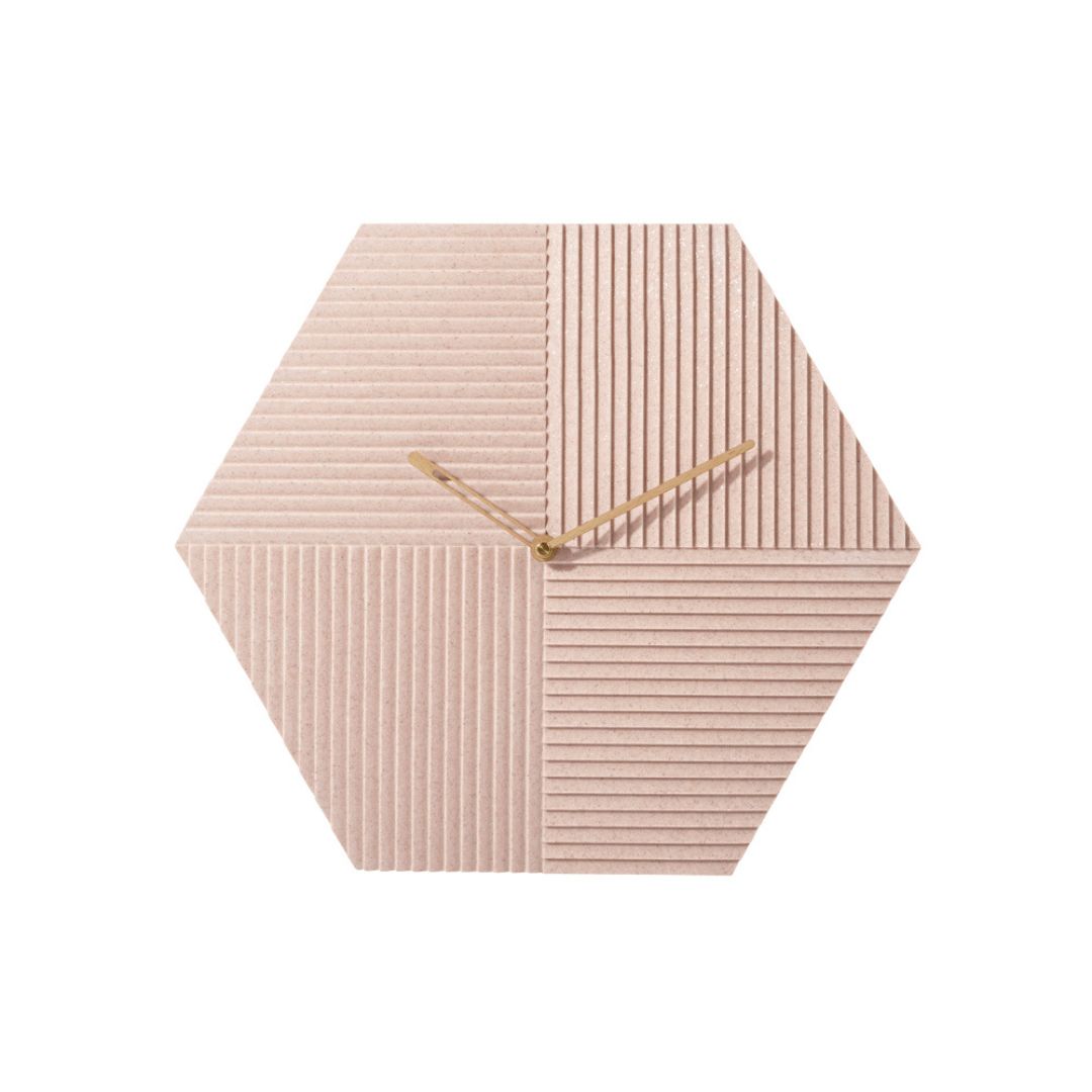 Hexagon Wall Clock WCF217 -  Clocks - ebarza Furniture UAE | Shop Modern Furniture in Abu Dhabi & Dubai - مفروشات ايبازرا في الامارات | تسوق اثاث عصري وديكورات مميزة في دبي وابوظبي
