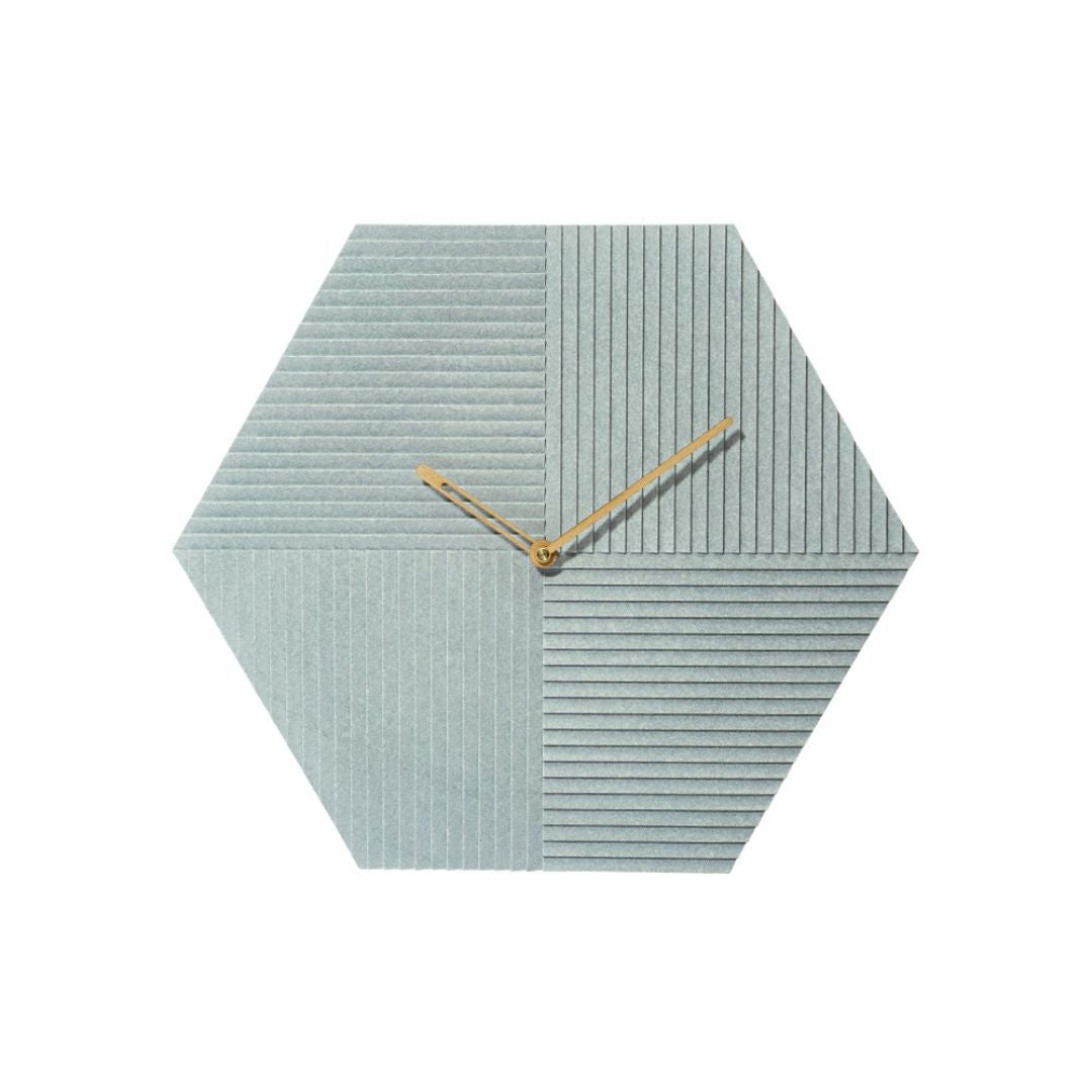 Hexagon Wall Clock WCF244 -  Clocks - ebarza Furniture UAE | Shop Modern Furniture in Abu Dhabi & Dubai - مفروشات ايبازرا في الامارات | تسوق اثاث عصري وديكورات مميزة في دبي وابوظبي