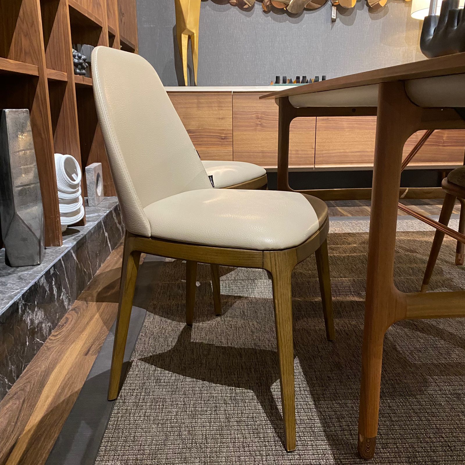 Display Item - Nirvana Solid Ash Wood Chair Nirvana Without Arm-W-2618YAS -  USED ITEM | قطعة من المعرض - كرسي نيرفانا من خشب الرمادي الصلب - ebarza Furniture UAE | Shop Modern Furniture in Abu Dhabi & Dubai - مفروشات ايبازرا في الامارات | تسوق اثاث عصري وديكورات مميزة في دبي وابوظبي