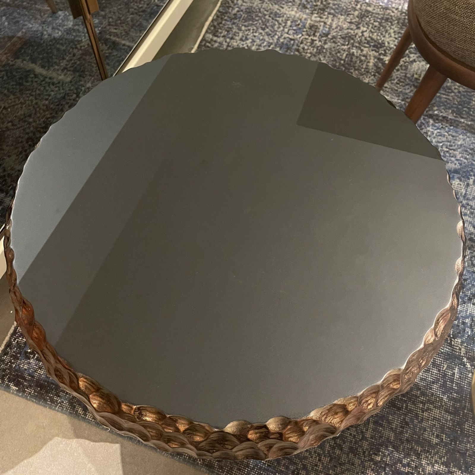 Display Item - Alfa Round Center Table AR-CT01-TGYAS -  USED ITEM | قطعة من المعرض - طاولة مركزية مستديرة من ألفا - ebarza Furniture UAE | Shop Modern Furniture in Abu Dhabi & Dubai - مفروشات ايبازرا في الامارات | تسوق اثاث عصري وديكورات مميزة في دبي وابوظبي