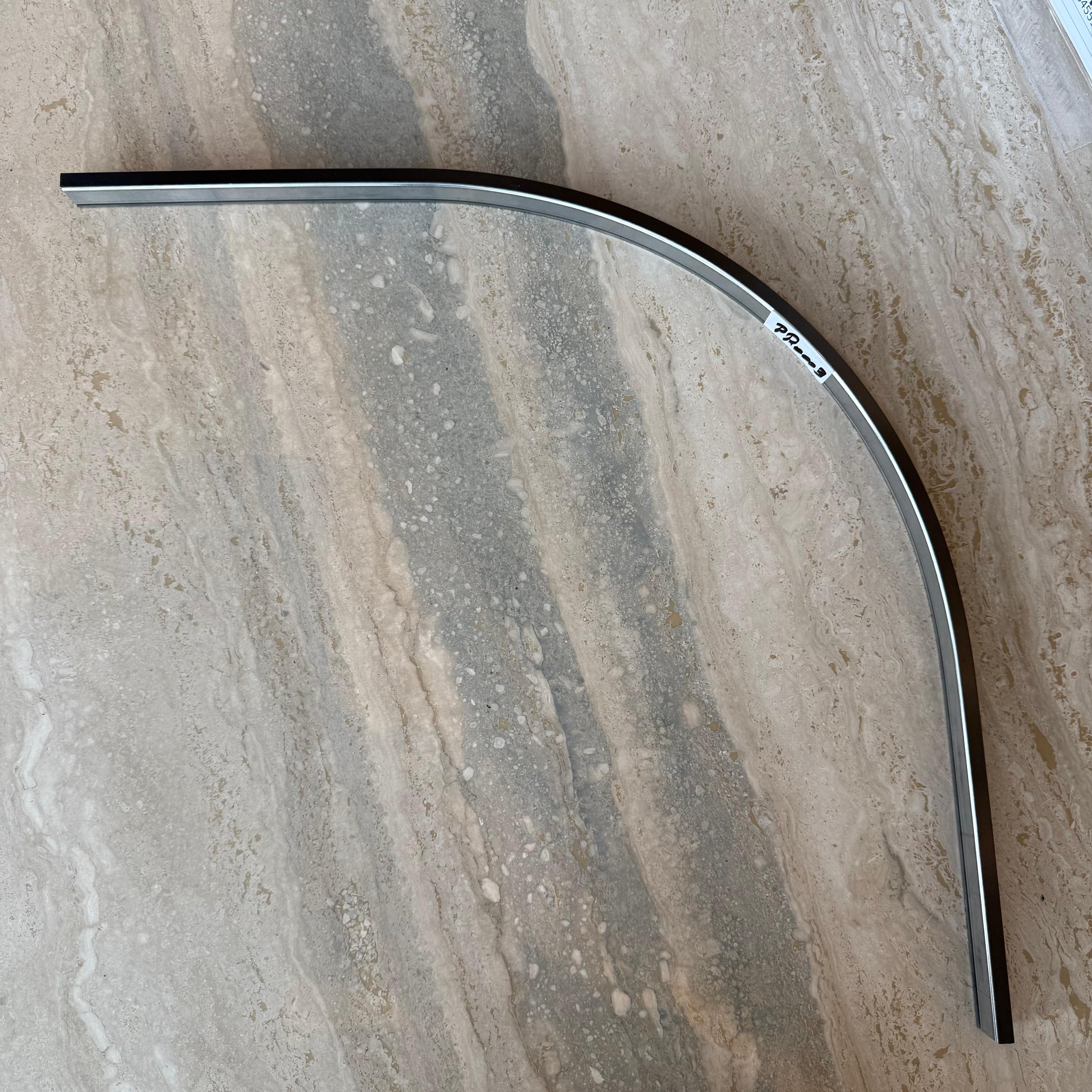 R300 (2.5cm) Curved External Left Corner Accessories - Black - PR0003 -  wall-panels-profiles - ebarza Furniture UAE | Shop Modern Furniture in Abu Dhabi & Dubai - مفروشات ايبازرا في الامارات | تسوق اثاث عصري وديكورات مميزة في دبي وابوظبي