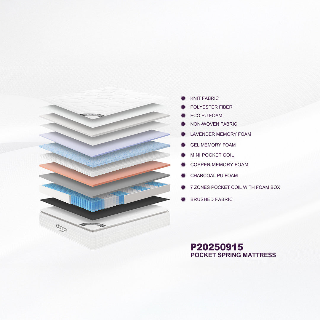 Pre-order 15 Days Delivery 180x200cm Whisper  King Size Pillow-top mattress - Pillow-top 32 -  P20250915 - 180*200*32 - King Size