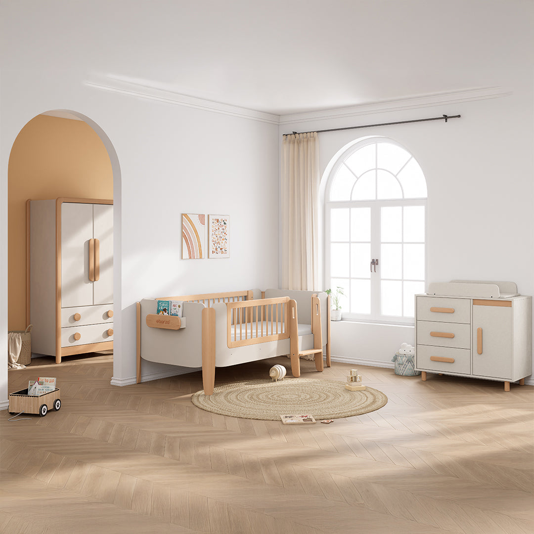 Yarra Guarded Kids Single Bed (mattress size 188x90x14CM) BK-YAGSB/TEBH -  Kids Beds - ebarza Furniture UAE | Shop Modern Furniture in Abu Dhabi & Dubai - مفروشات ايبازرا في الامارات | تسوق اثاث عصري وديكورات مميزة في دبي وابوظبي