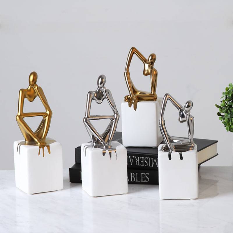 Abstract Patient  Man Ornament Fa-D1823B -  Home Decor Figurines - ebarza Furniture UAE | Shop Modern Furniture in Abu Dhabi & Dubai - مفروشات ايبازرا في الامارات | تسوق اثاث عصري وديكورات مميزة في دبي وابوظبي